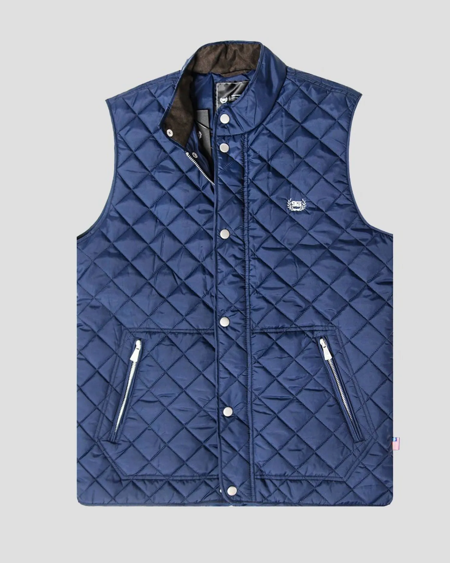 SG Quilted Vest - Navy sold by Southern Gents