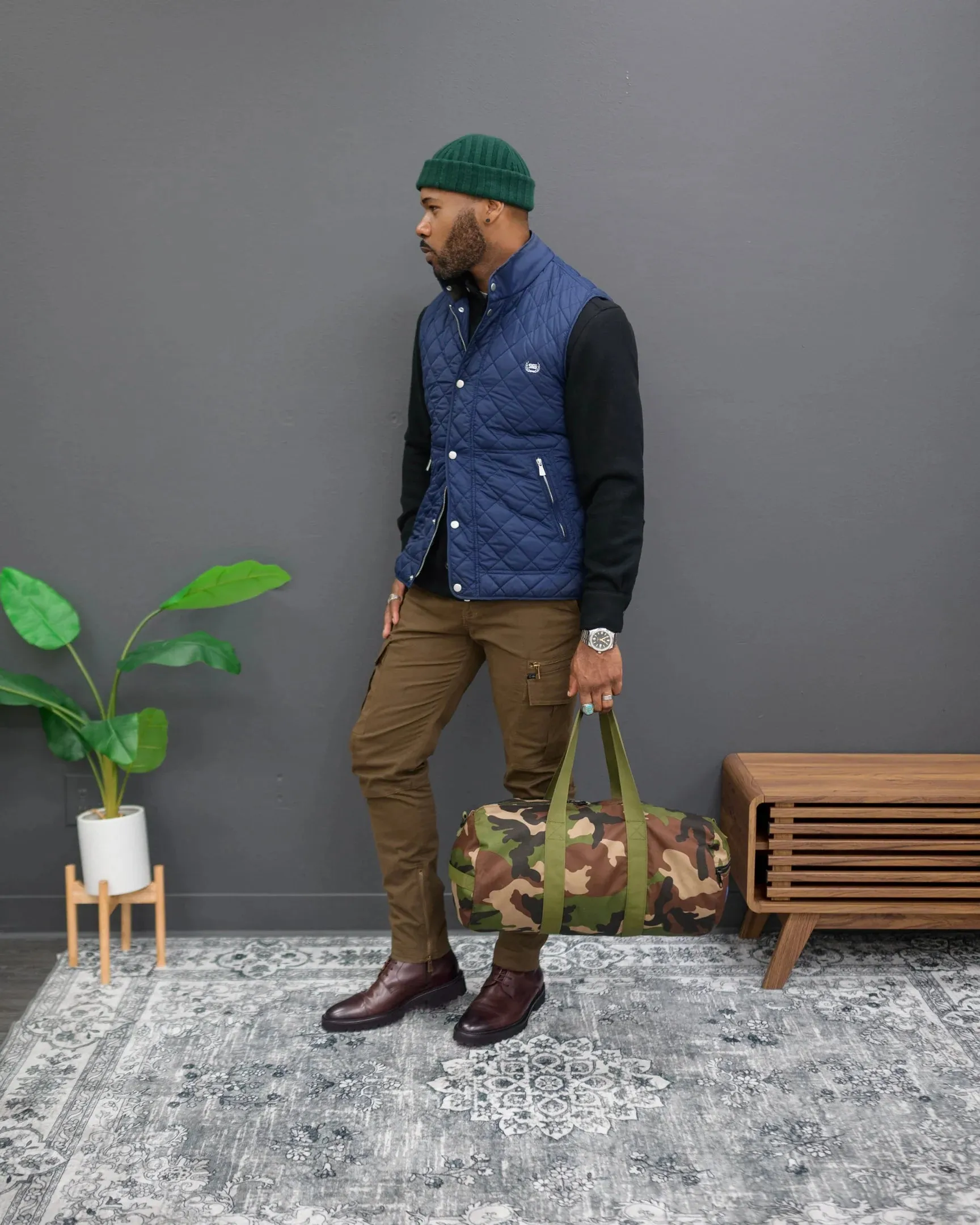 SG Quilted Vest - Navy sold by Southern Gents product image thumbnail 2