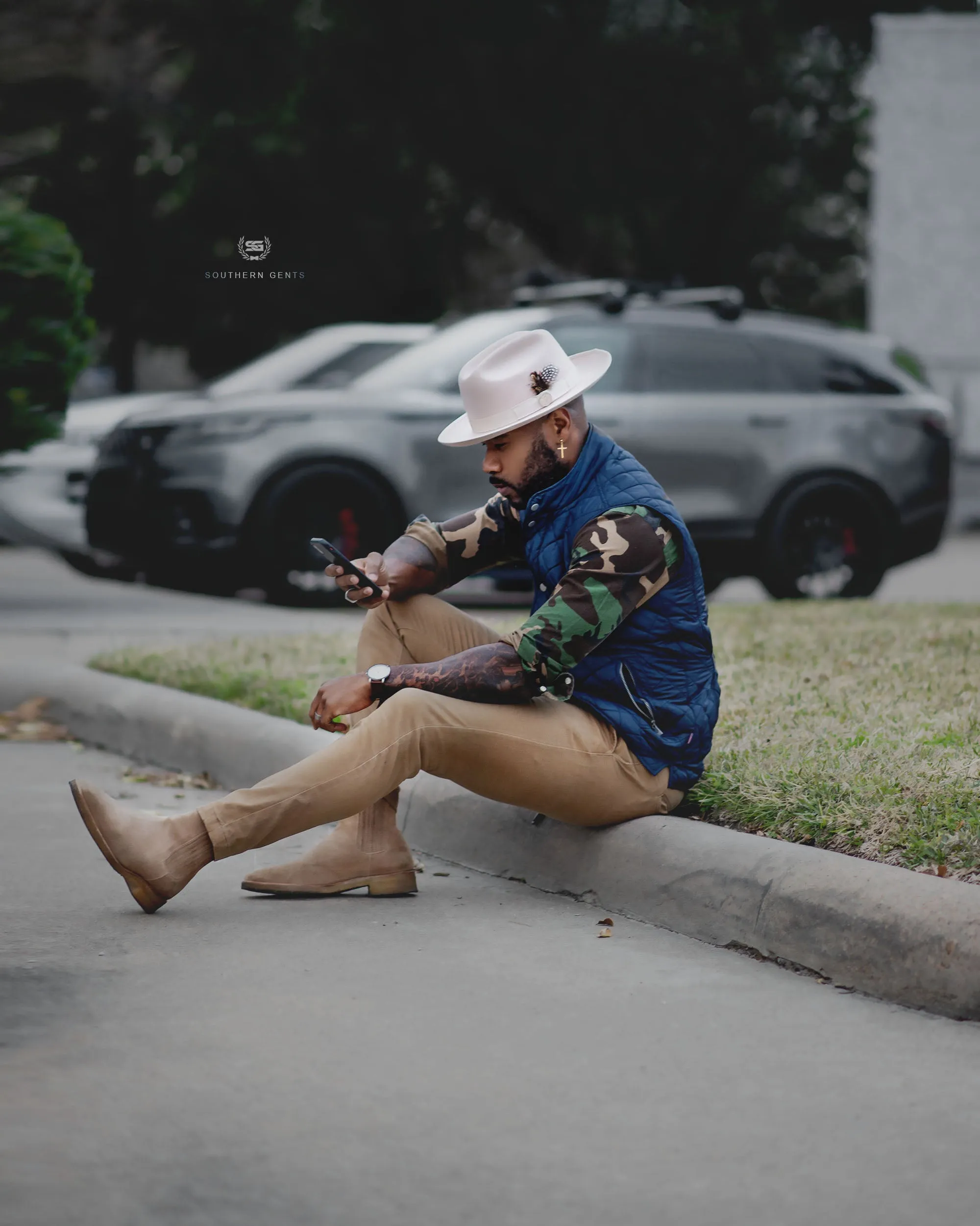 SG Quilted Vest - Navy sold by Southern Gents product image thumbnail 3
