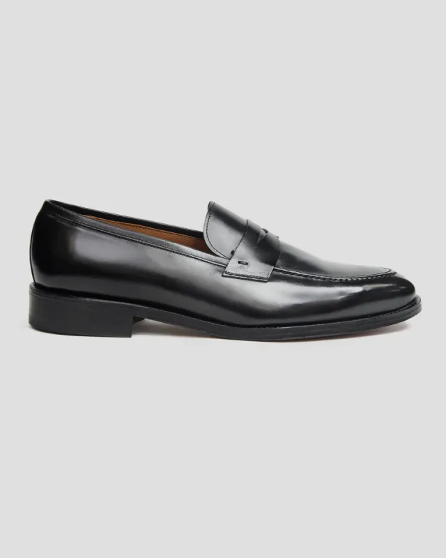Smithson Penny Loafer  V2– Black sold by Southern Gents