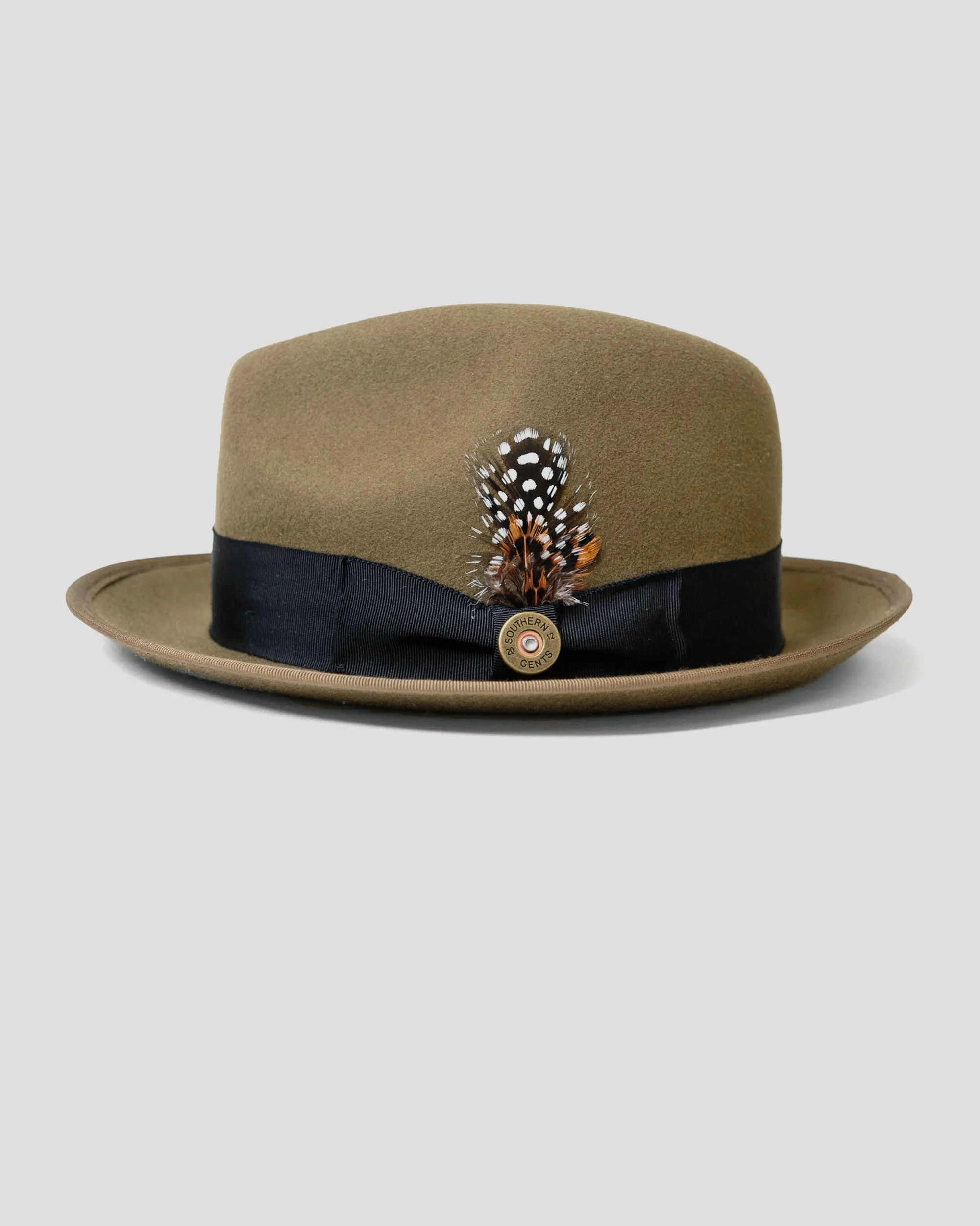 SG Trilby Fedora Hat – Dark Olive sold by Southern Gents