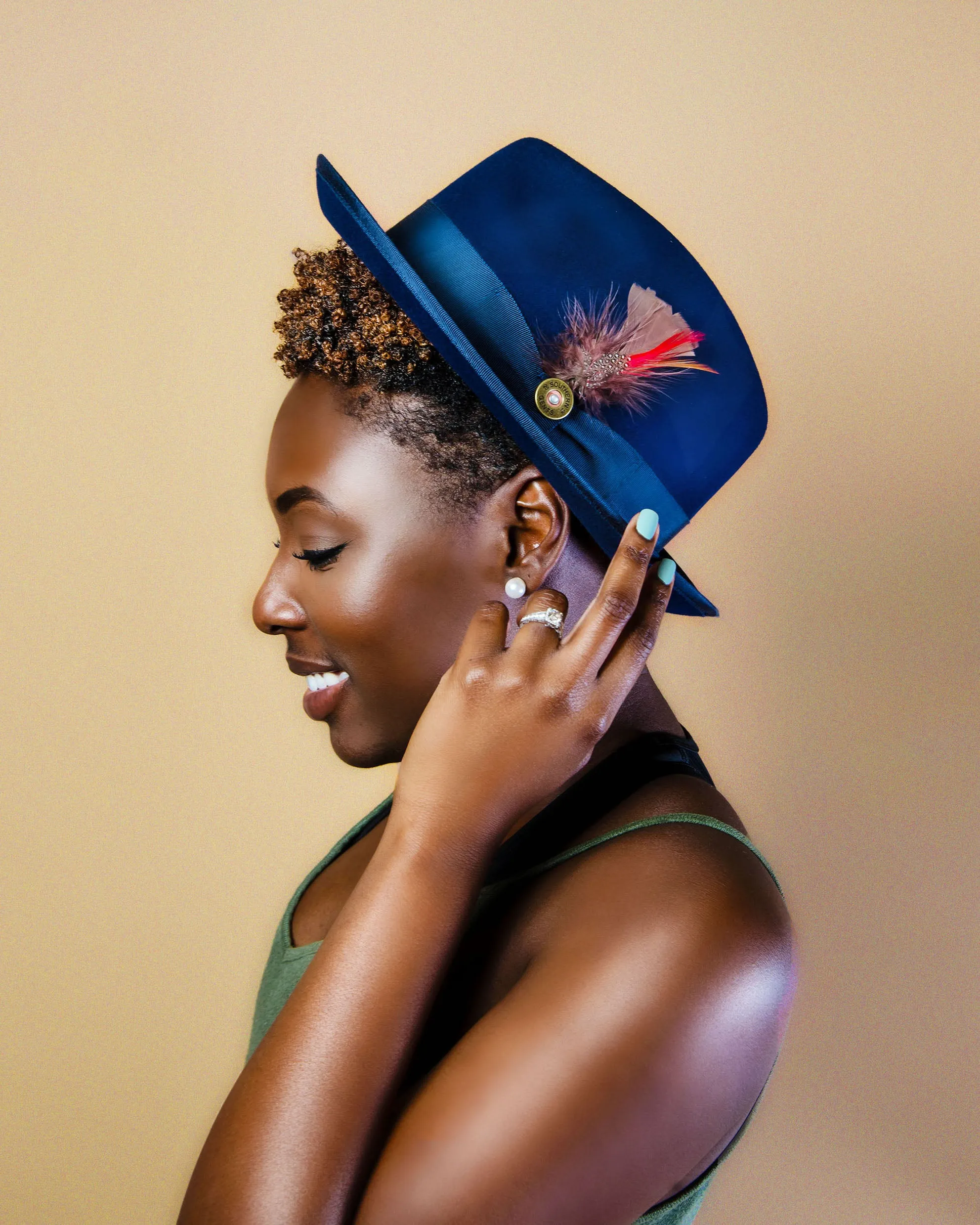 SG Trilby Fedora Hat – Navy sold by Southern Gents product image thumbnail 3