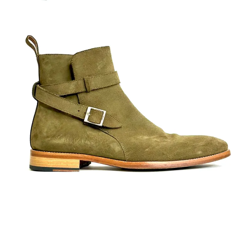 SG SAMPLE Emerson Jodhpur Boot – Olive (Final Sale) sold by Southern Gents