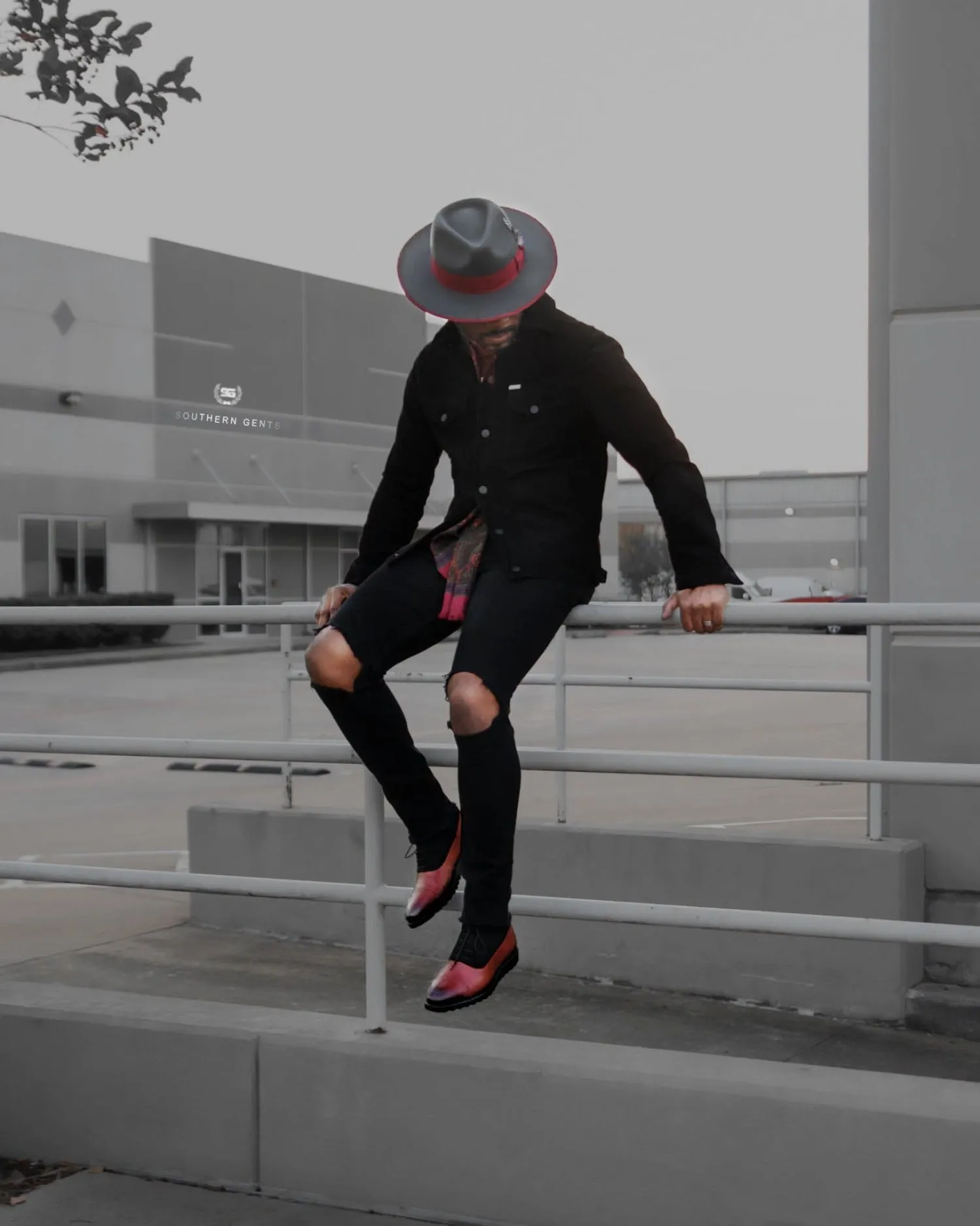 SG Vegan Suede Trucker Jacket - Black sold by Southern Gents product image thumbnail 3