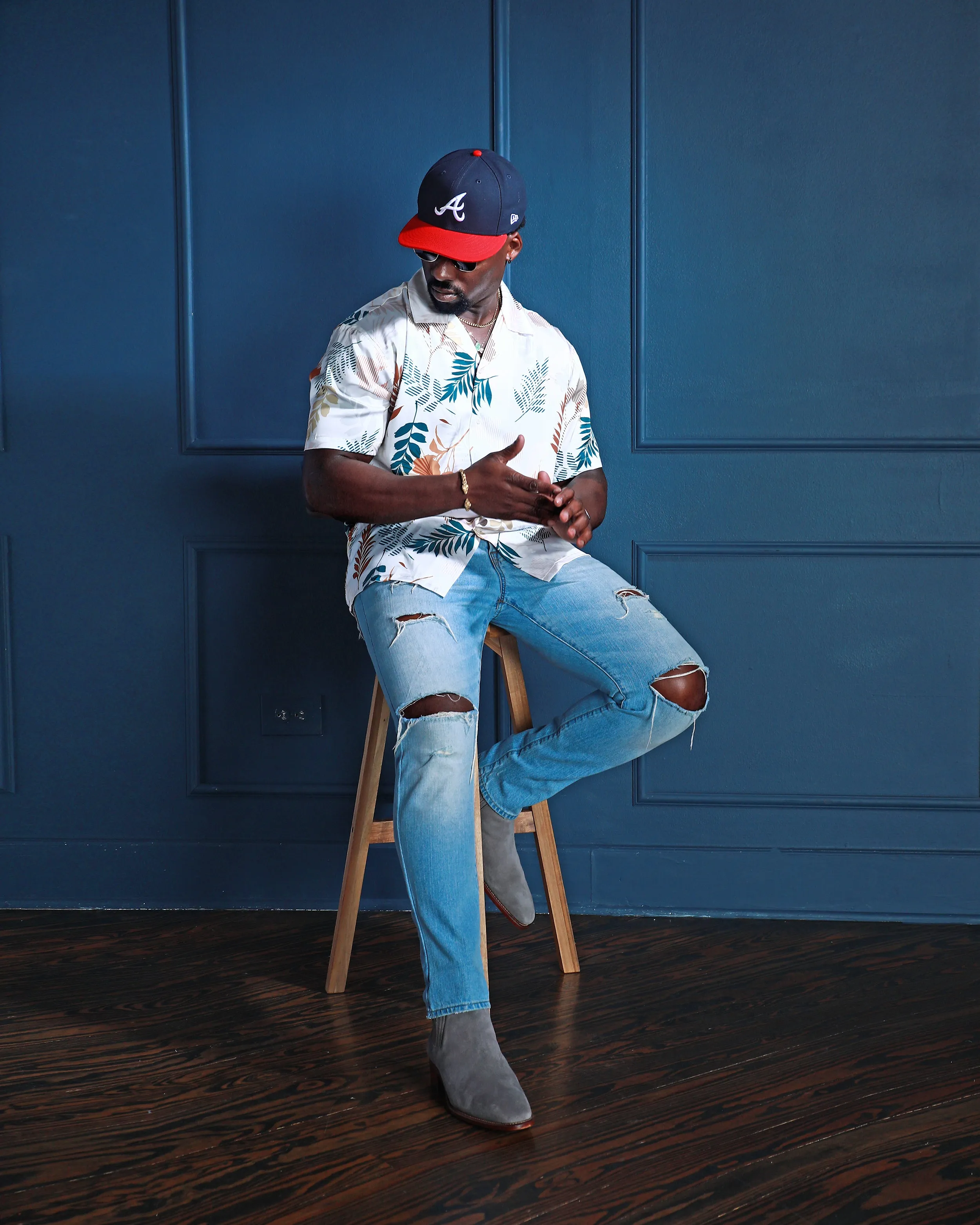 SG Camp Collar Shirt - Ivory Floral sold by Southern Gents product image thumbnail 3