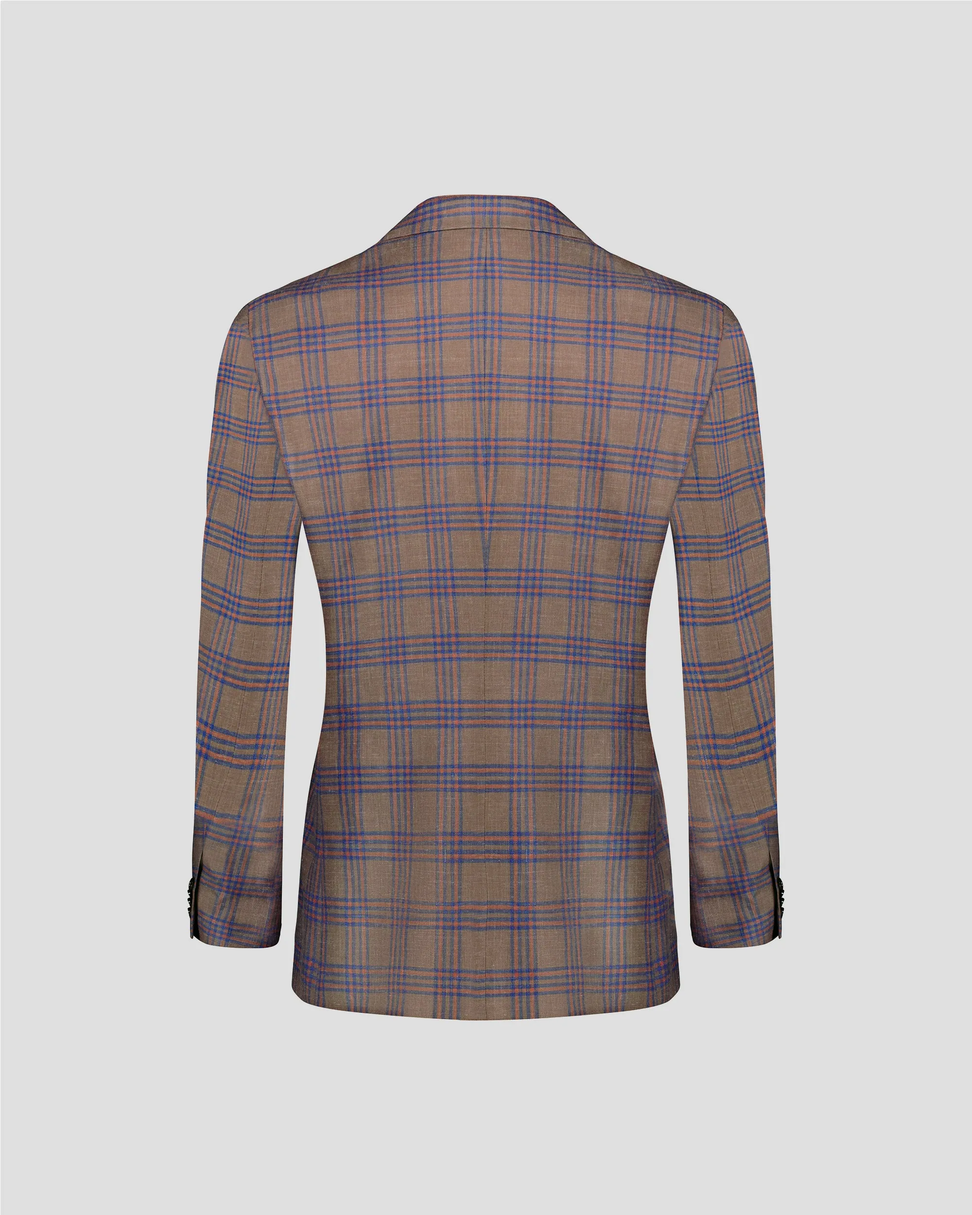 SG Single Breasted Blazer – Khaki + Orange Plaid sold by Southern Gents product image thumbnail 5