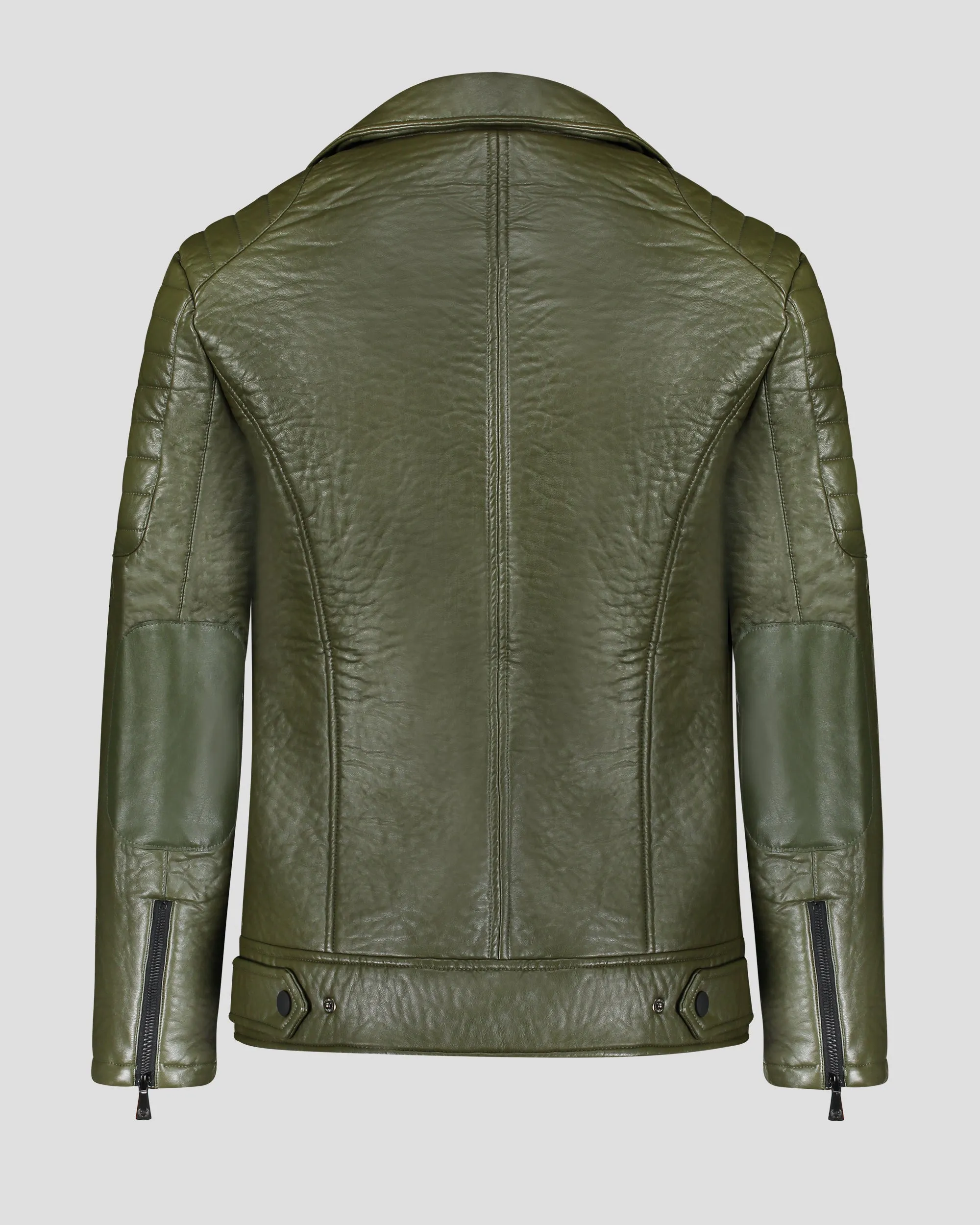 SG Men's Rogue Biker Jacket - Army Green sold by Southern Gents product image thumbnail 5