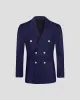 SG Double Breasted Blazer – Navy + Ivory Buttons sold by Southern Gents