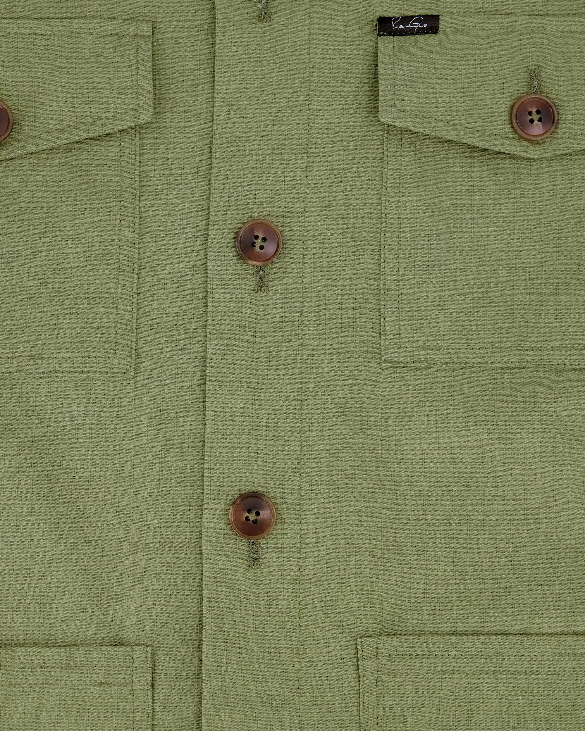 Southern Gents Lightweight Overshirt - Sage sold by Southern Gents product image thumbnail 4