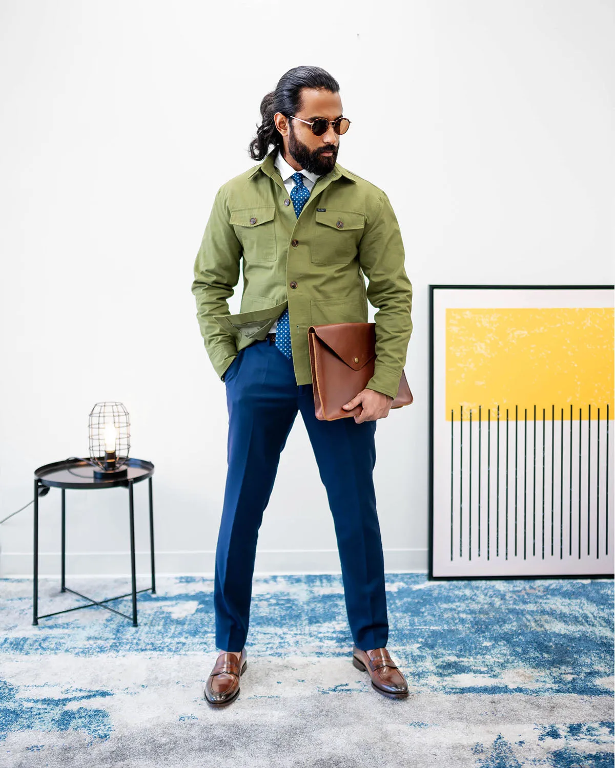 Southern Gents Lightweight Overshirt - Sage sold by Southern Gents product image thumbnail 3