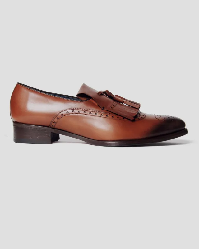 Gregory Fringe Loafer – Brown sold by Southern Gents