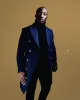 SG Men's Anniversary V Double Breasted Topcoat – Navy + Gold sold by Southern Gents