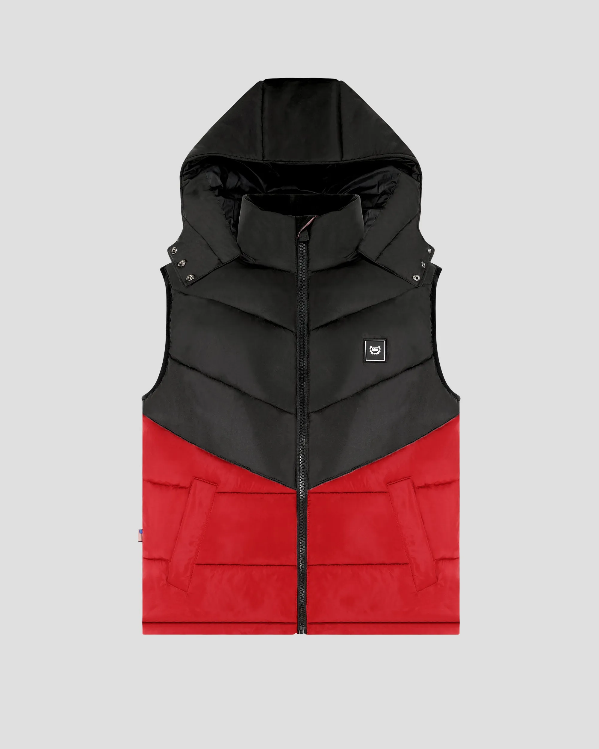 Southern Gents Puffer Vest - Black + Red sold by Southern Gents product image thumbnail 5
