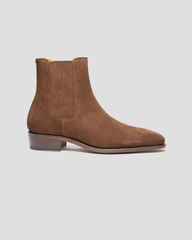 SG Damien Chelsea Boot - Coffee Suede sold by Southern Gents