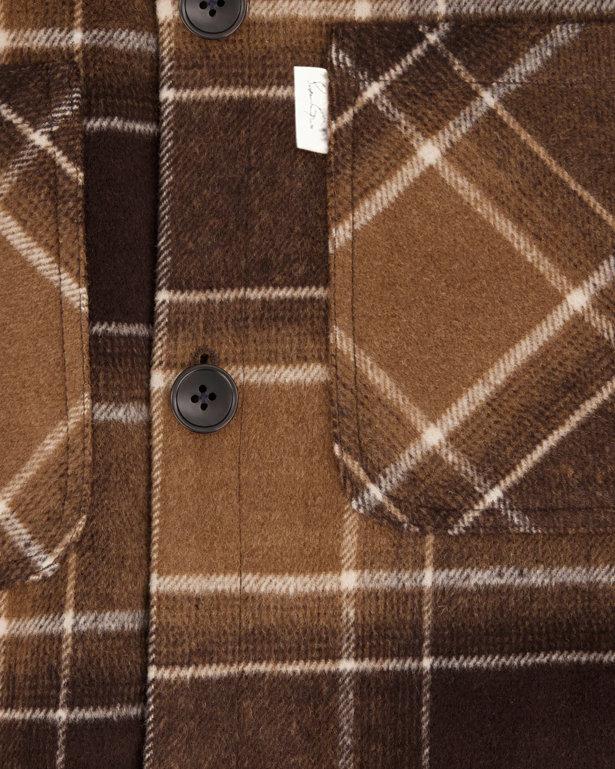 SG Quilted Shirt Jacket - Brown Plaid sold by Southern Gents product image thumbnail 5