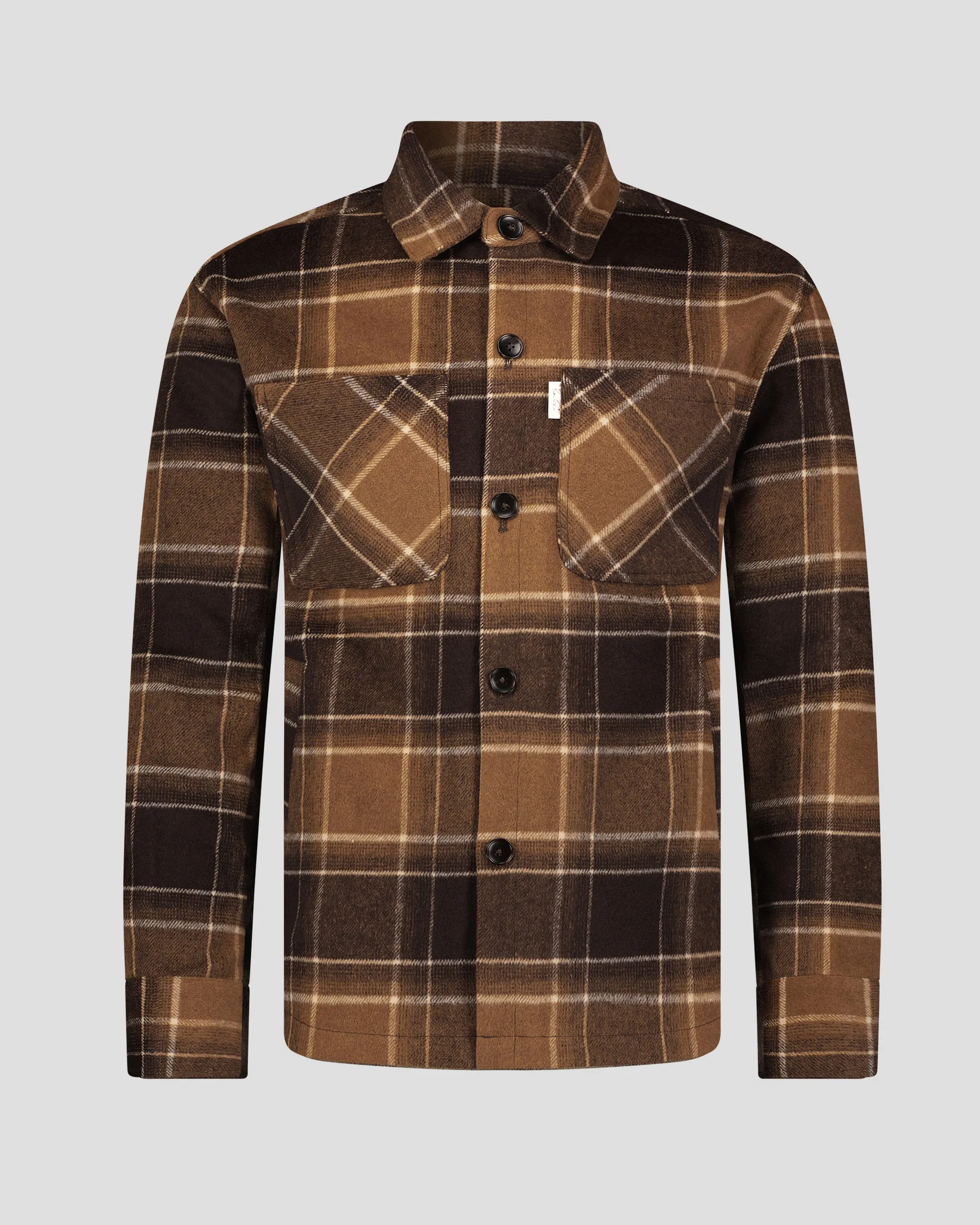 SG Quilted Shirt Jacket - Brown Plaid sold by Southern Gents
