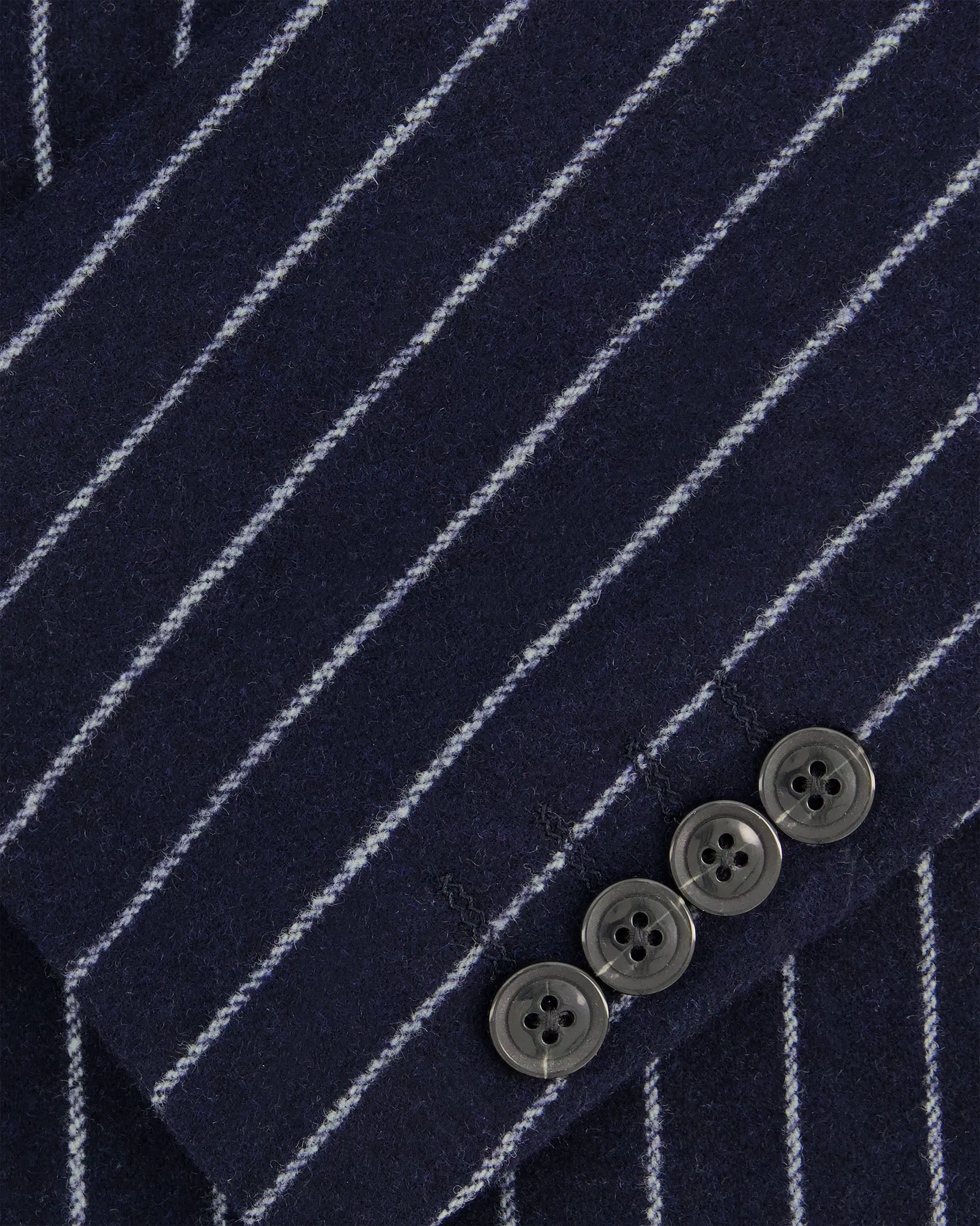 SG Men's Anniversary V Single Breasted Topcoat – Navy Pinstripe sold by Southern Gents product image thumbnail 3