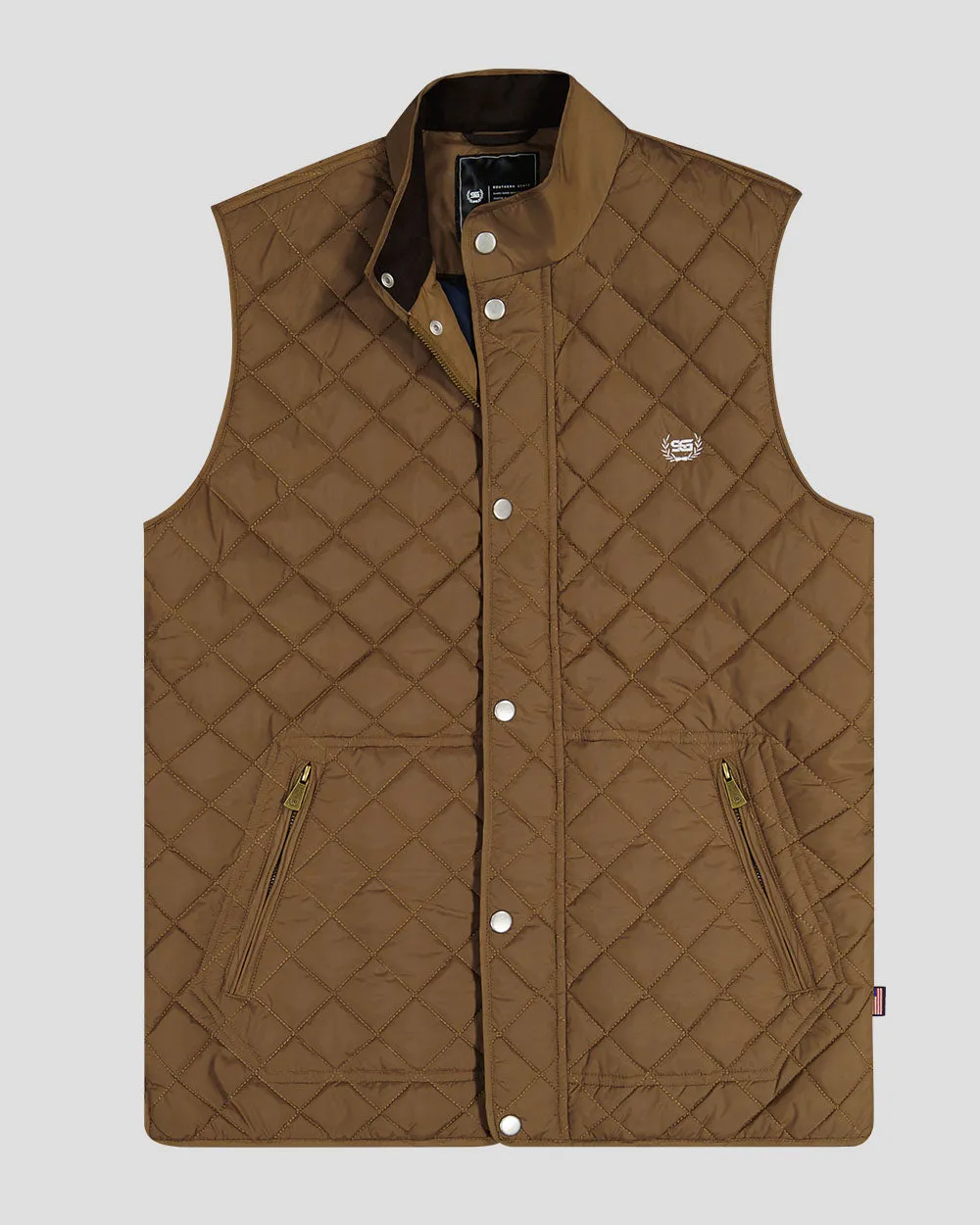SG Quilted Vest - Bronze sold by Southern Gents