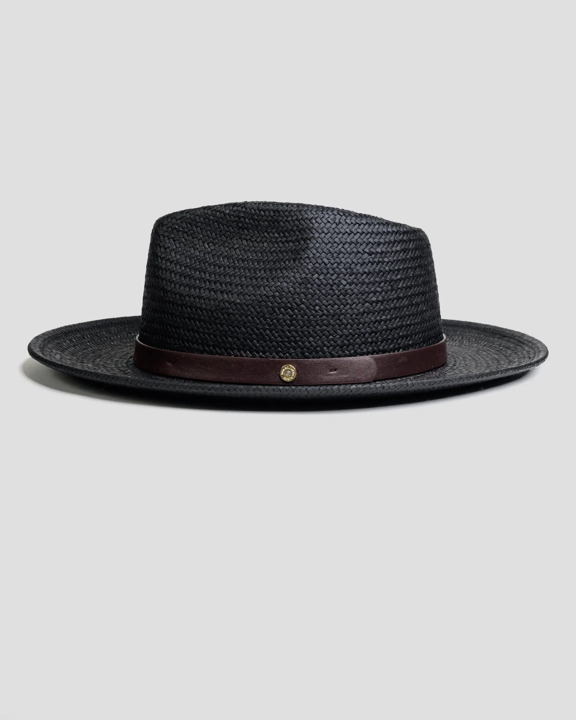 Southern Gents Geoffery Straw Fedora Hat – Black sold by Southern Gents