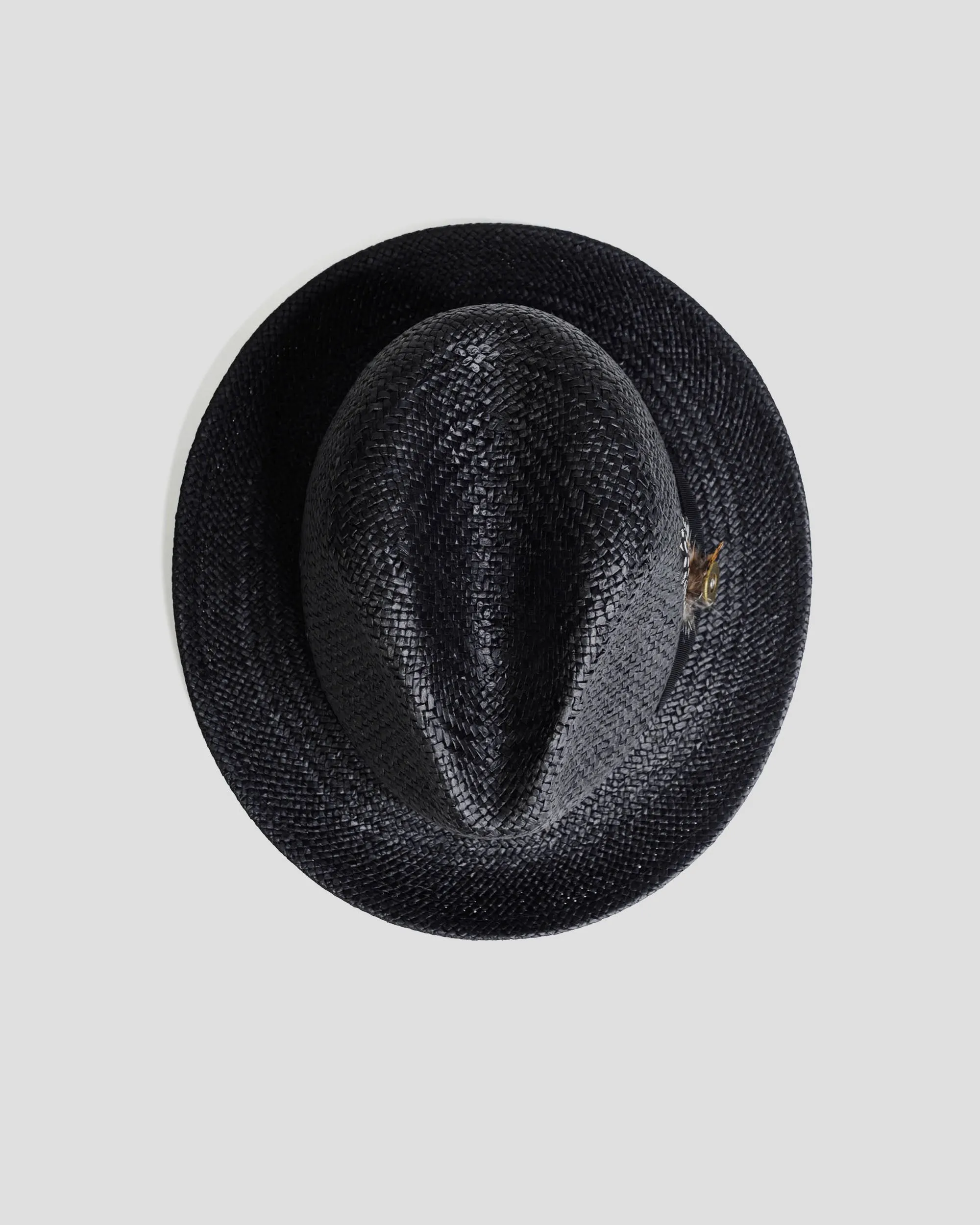 Southern Gents Trilby Fedora Hat – Ebony Straw sold by Southern Gents product image thumbnail 2