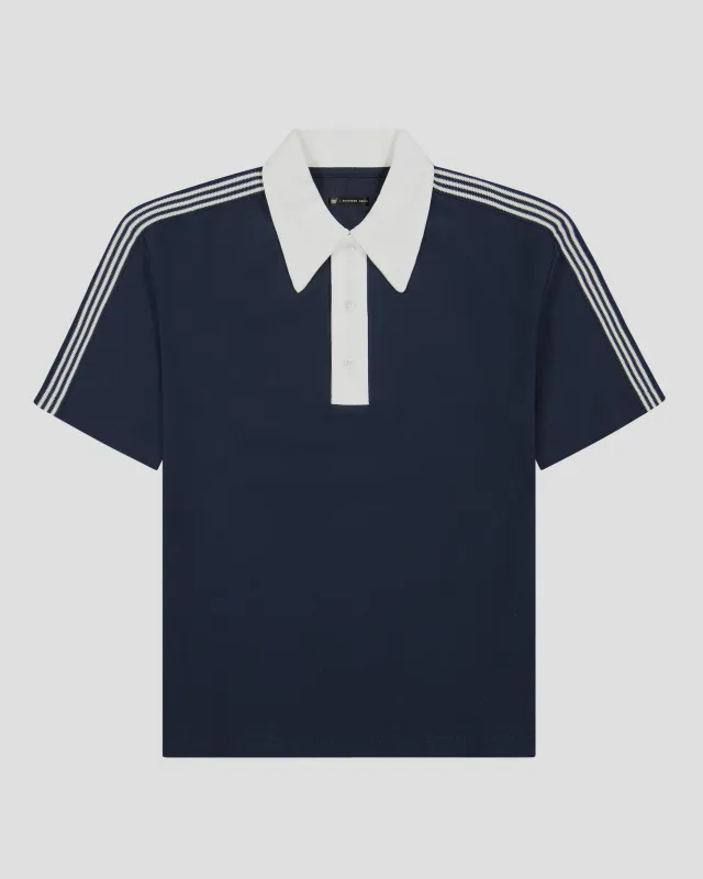 Southern Gents Vintage Polo - Navy + White made by Southern Gents