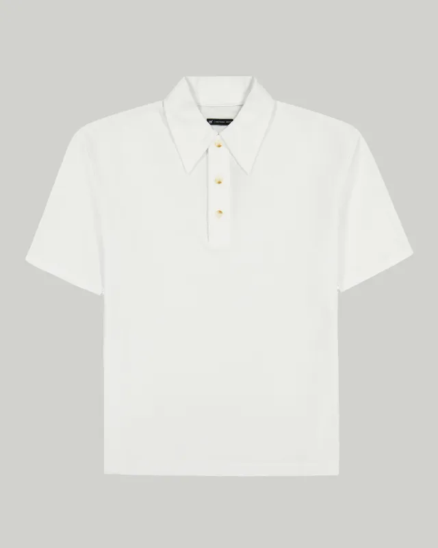 Southern Gents Vintage Polo - Solid White made by Southern Gents