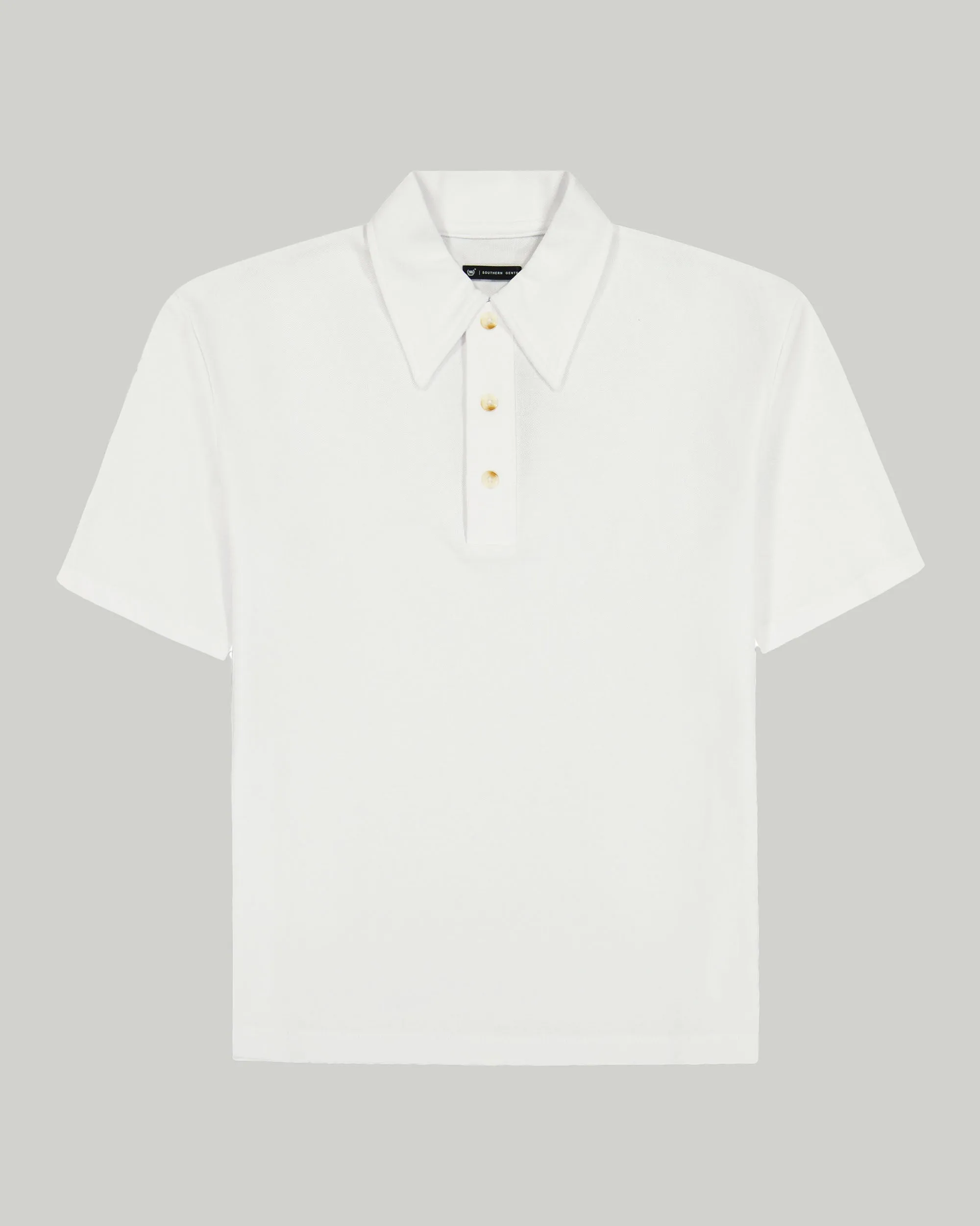 Southern Gents Vintage Polo - Solid White sold by Southern Gents