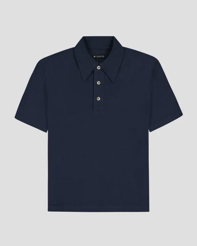 Southern Gents Vintage Polo - Solid Navy made by Southern Gents