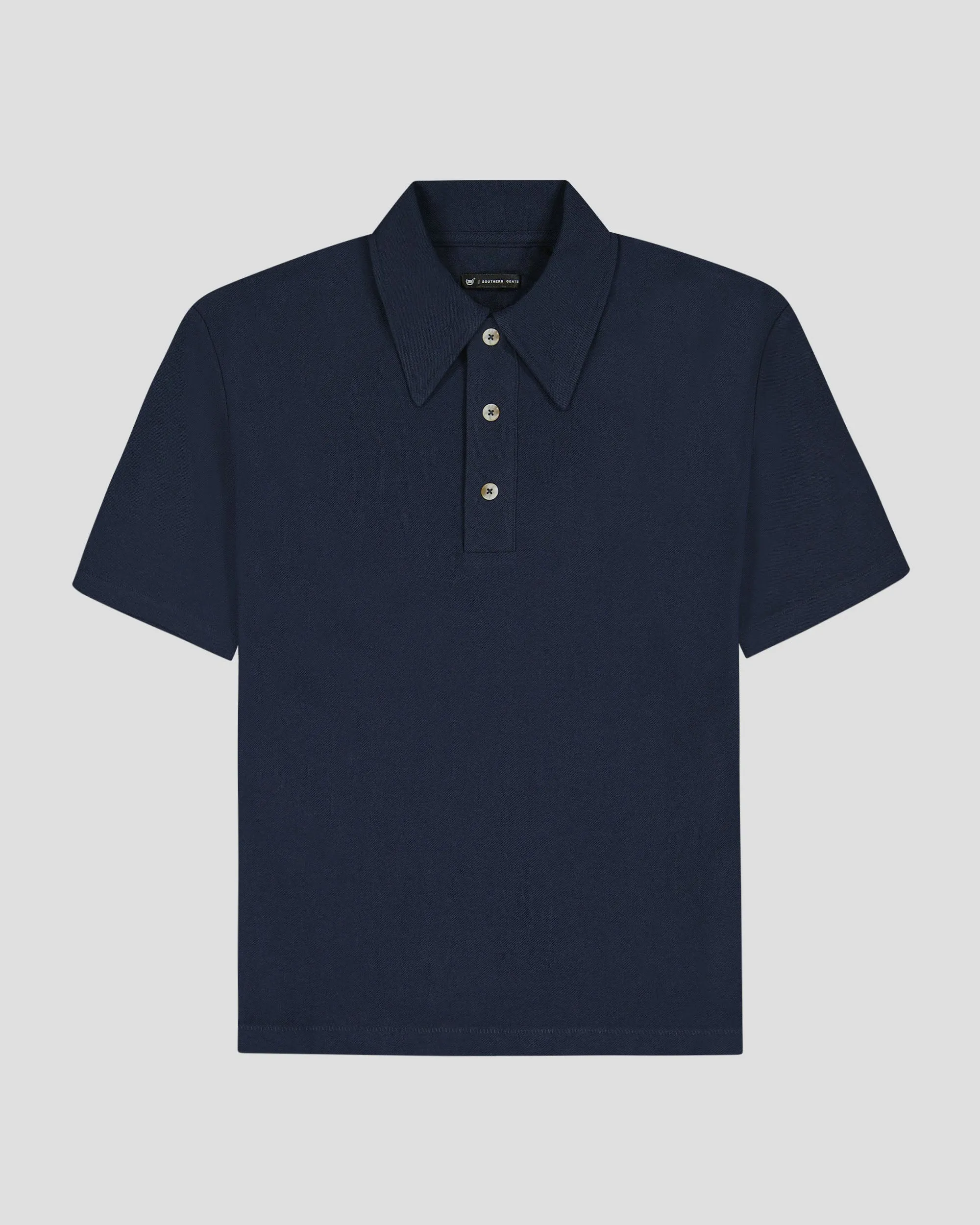Southern Gents Vintage Polo - Solid Navy sold by Southern Gents