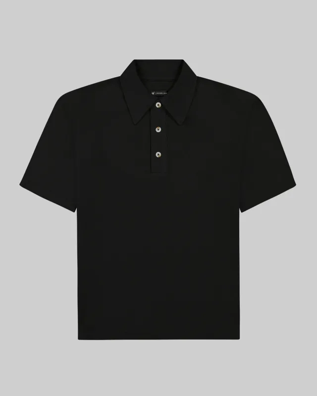 Southern Gents Vintage Polo - Solid Black made by Southern Gents
