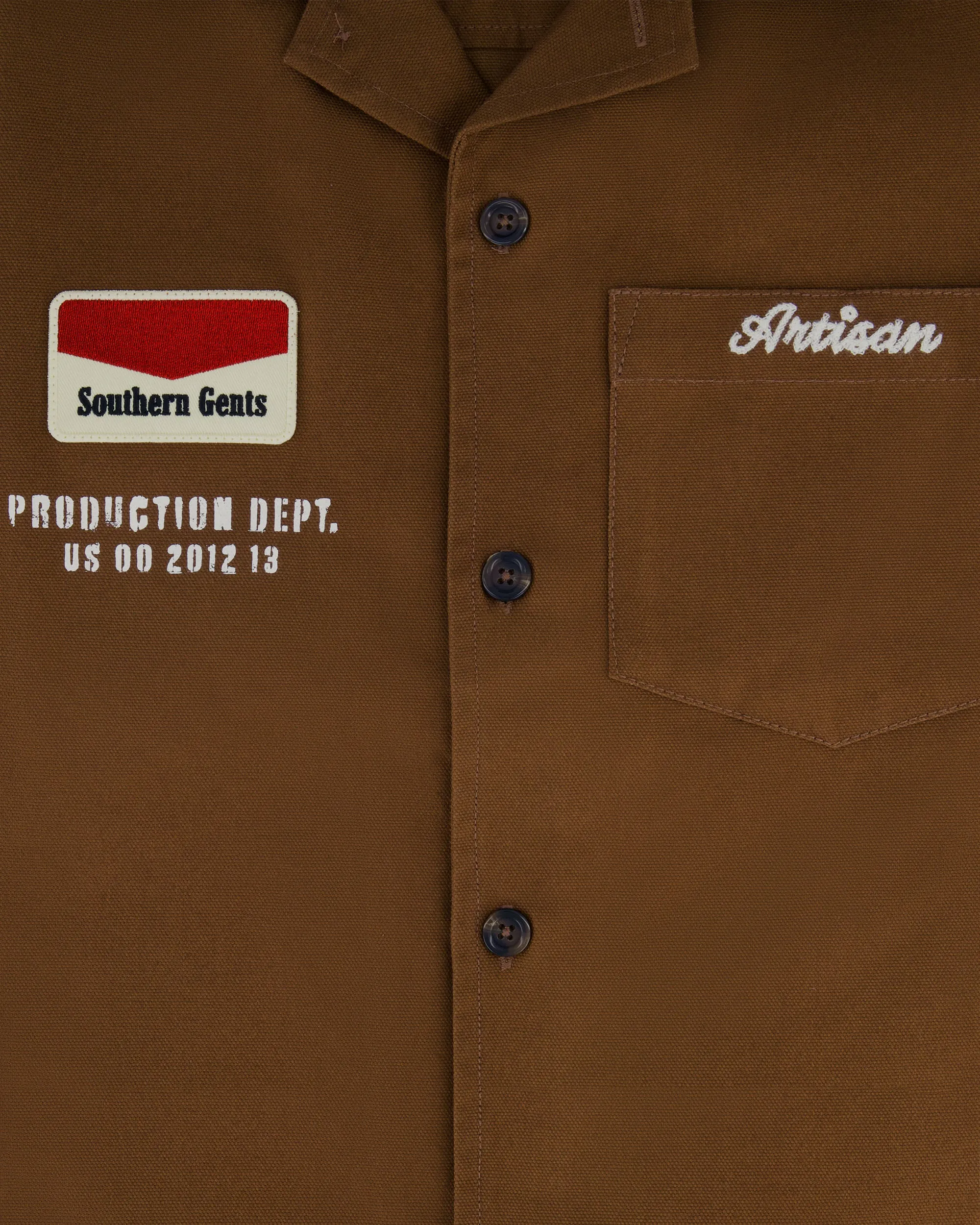 Southern Gents Utility Work Shirt - Brown sold by Southern Gents product image thumbnail 3