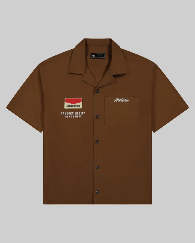 Southern Gents Utility Work Shirt - Brown made by Southern Gents