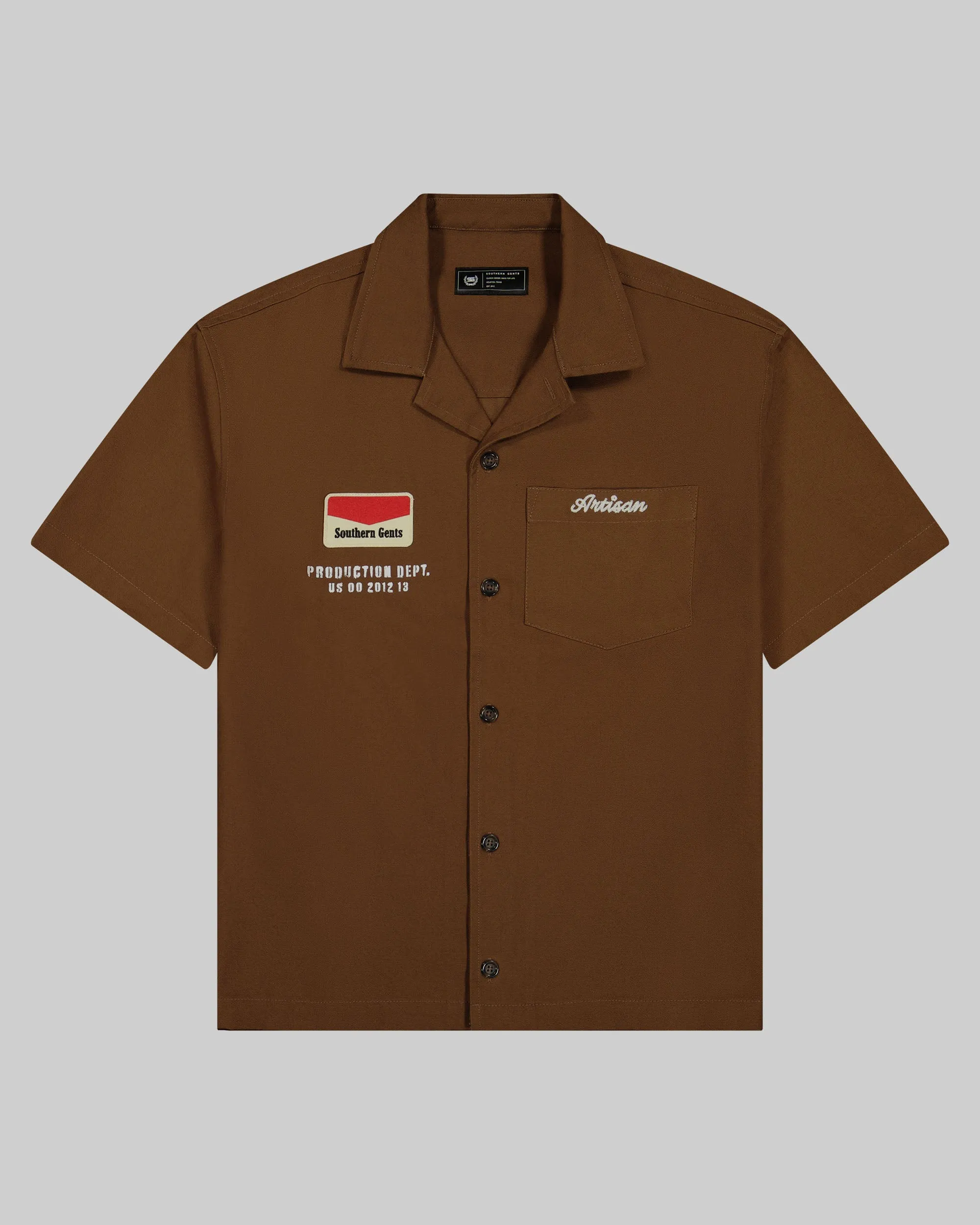 Southern Gents Utility Work Shirt - Brown sold by Southern Gents