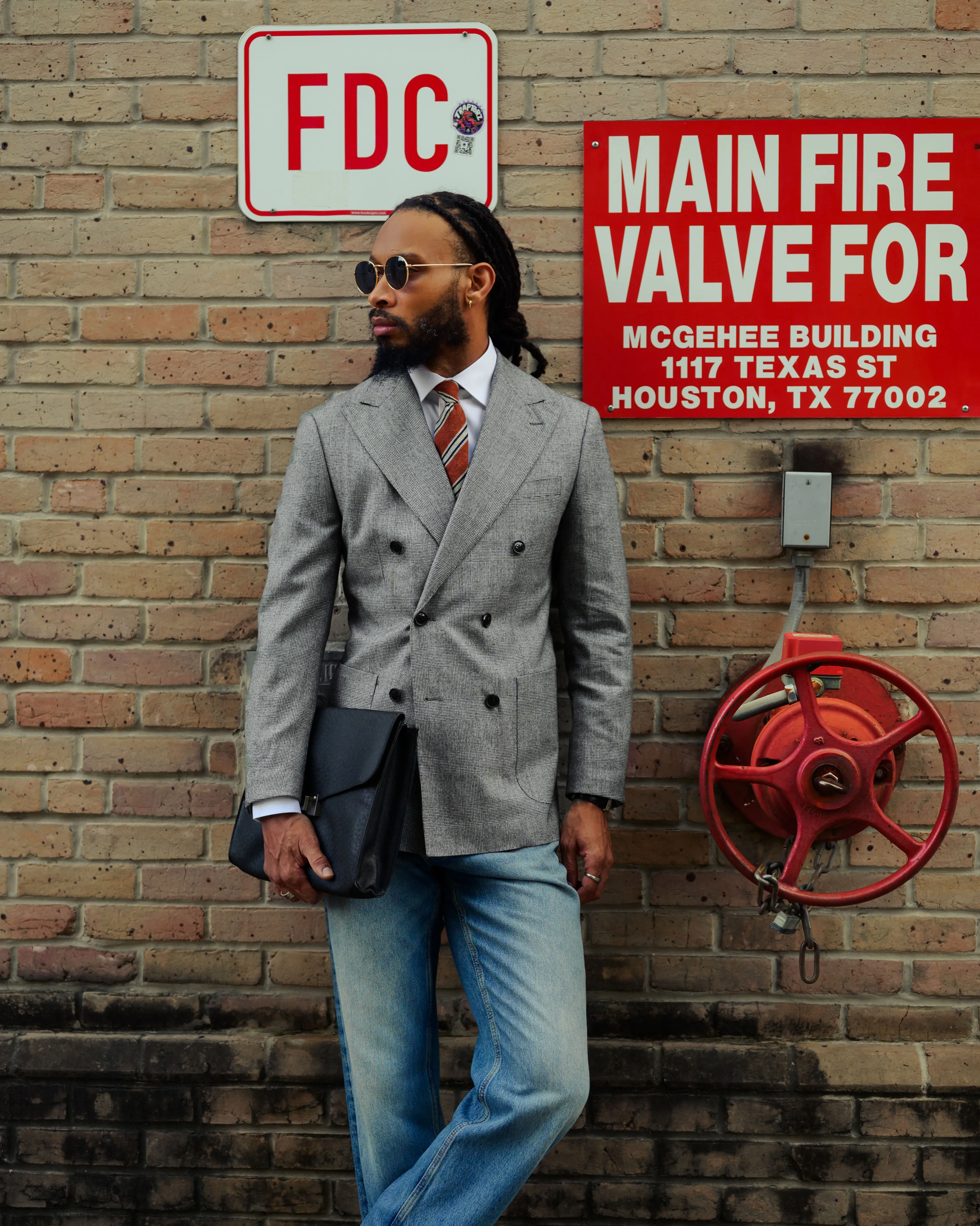 SG Double Breasted Blazer – Houndstooth sold by Southern Gents product image thumbnail 2