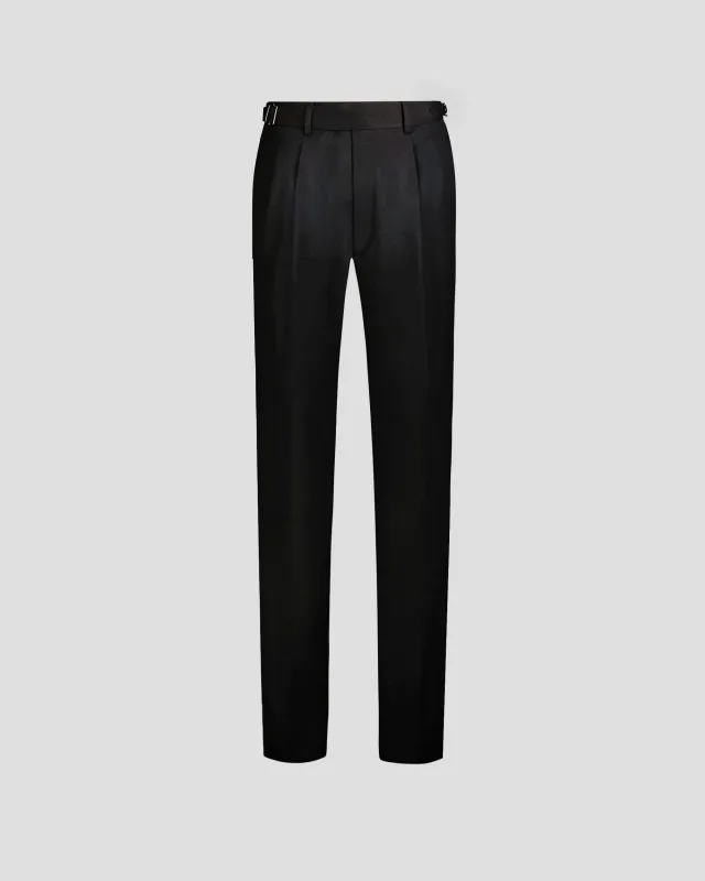 Southern Gents High Waisted Gurkha Trouser - Black made by Southern Gents