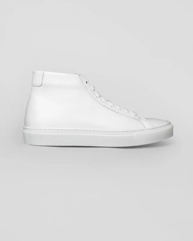 SG Mid Top Sneaker - White sold by Southern Gents