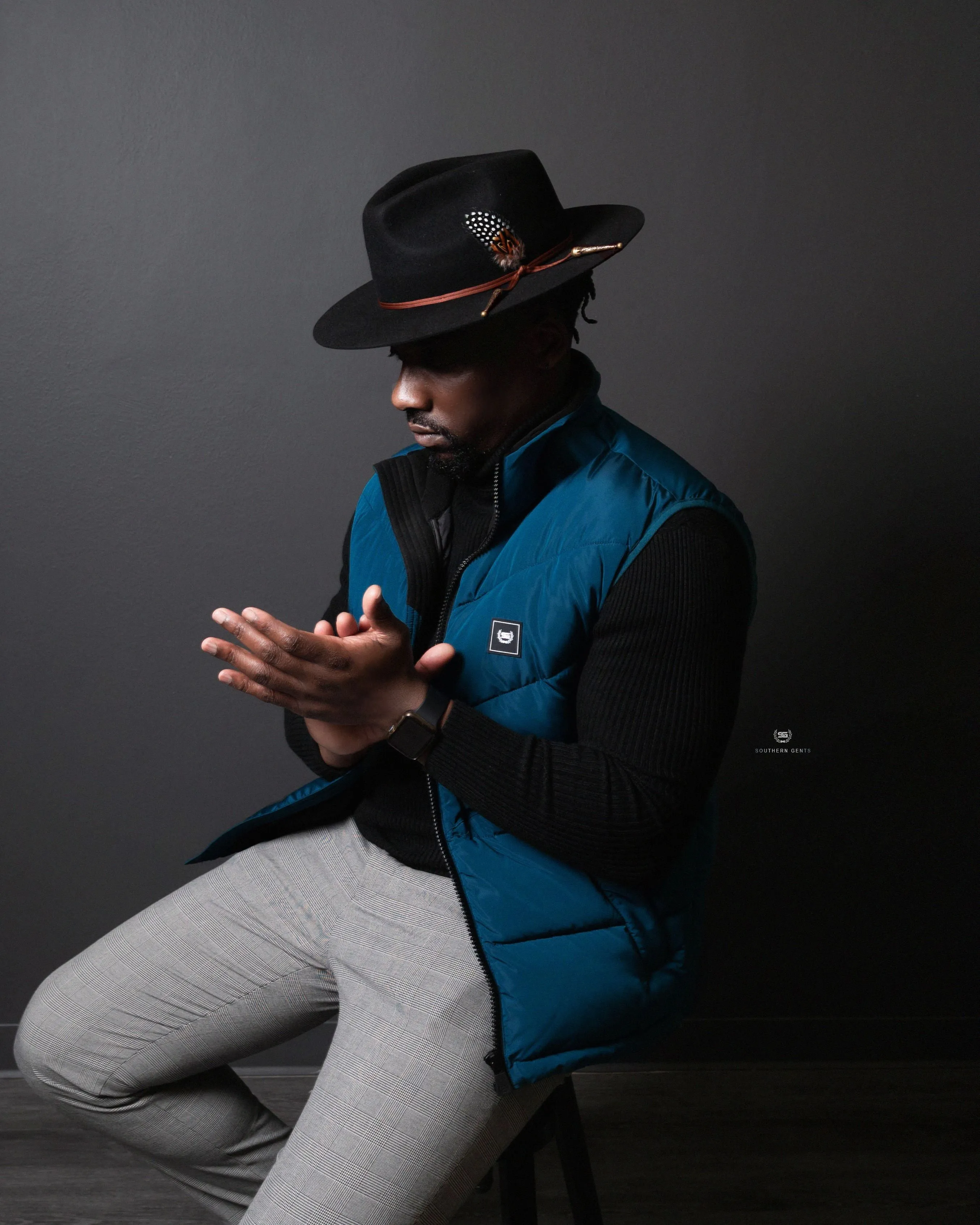 SG Puffer Vest - Teal sold by Southern Gents product image thumbnail 3