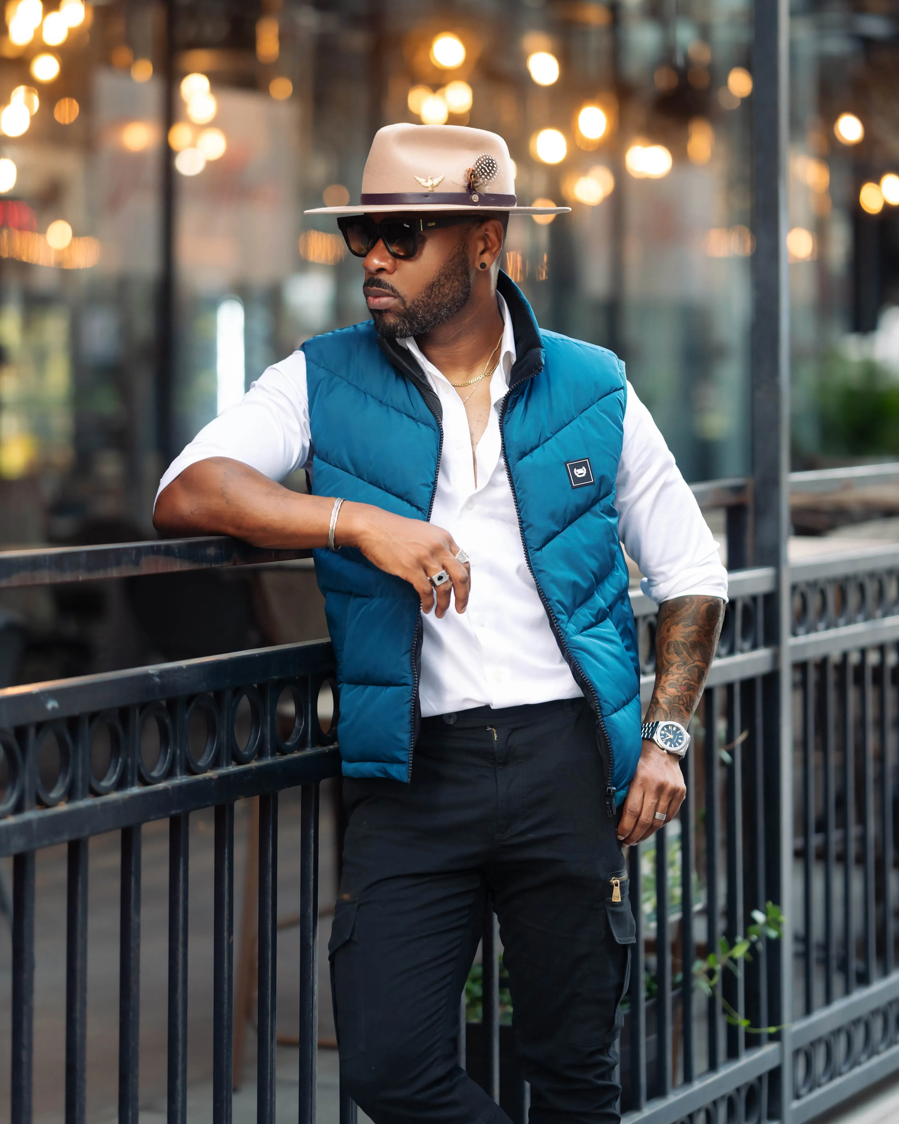 SG Puffer Vest - Teal sold by Southern Gents product image thumbnail 2