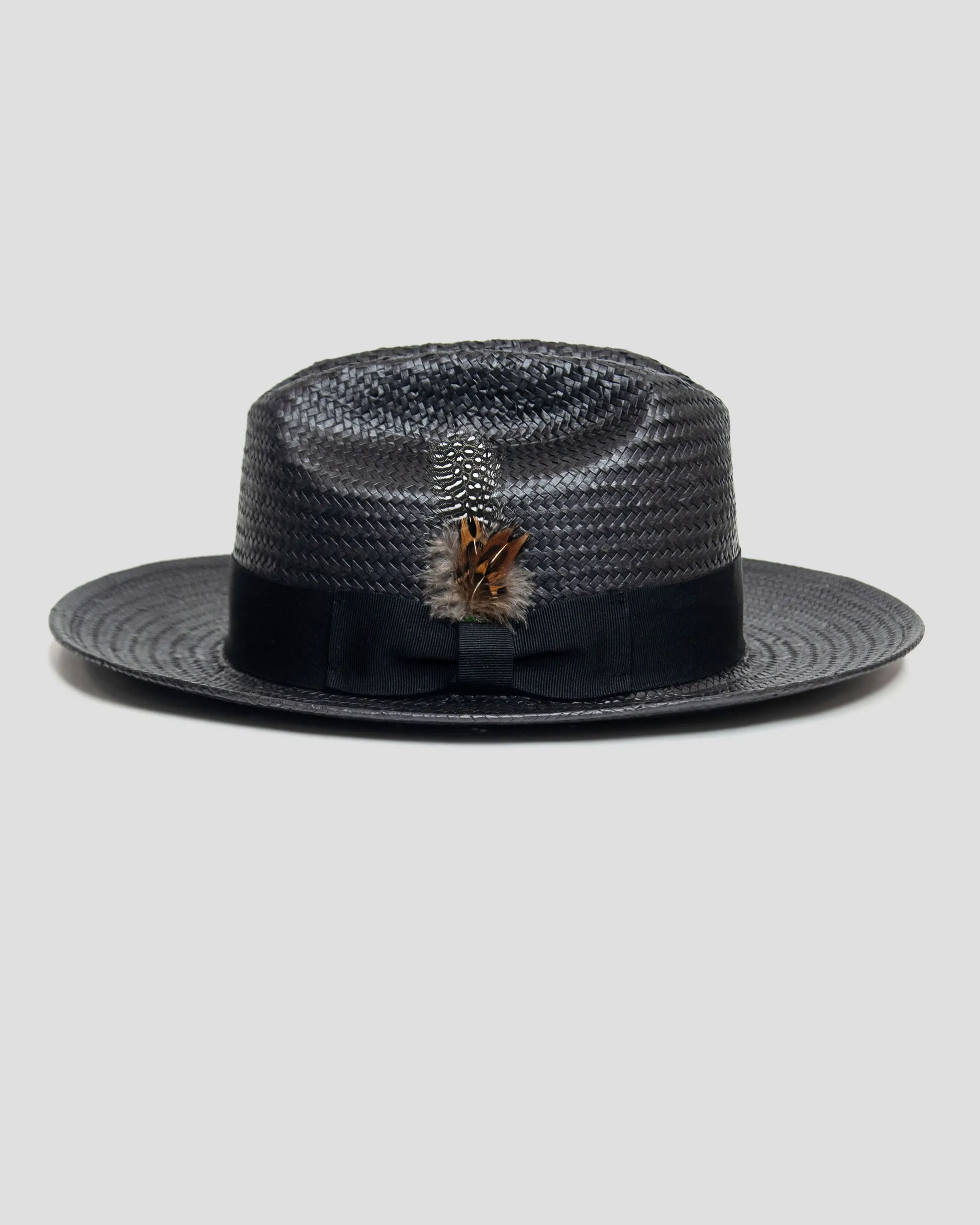 Southern Gents Miller Ranch Straw Fedora Hat - Ebony sold by Southern Gents product image thumbnail 4