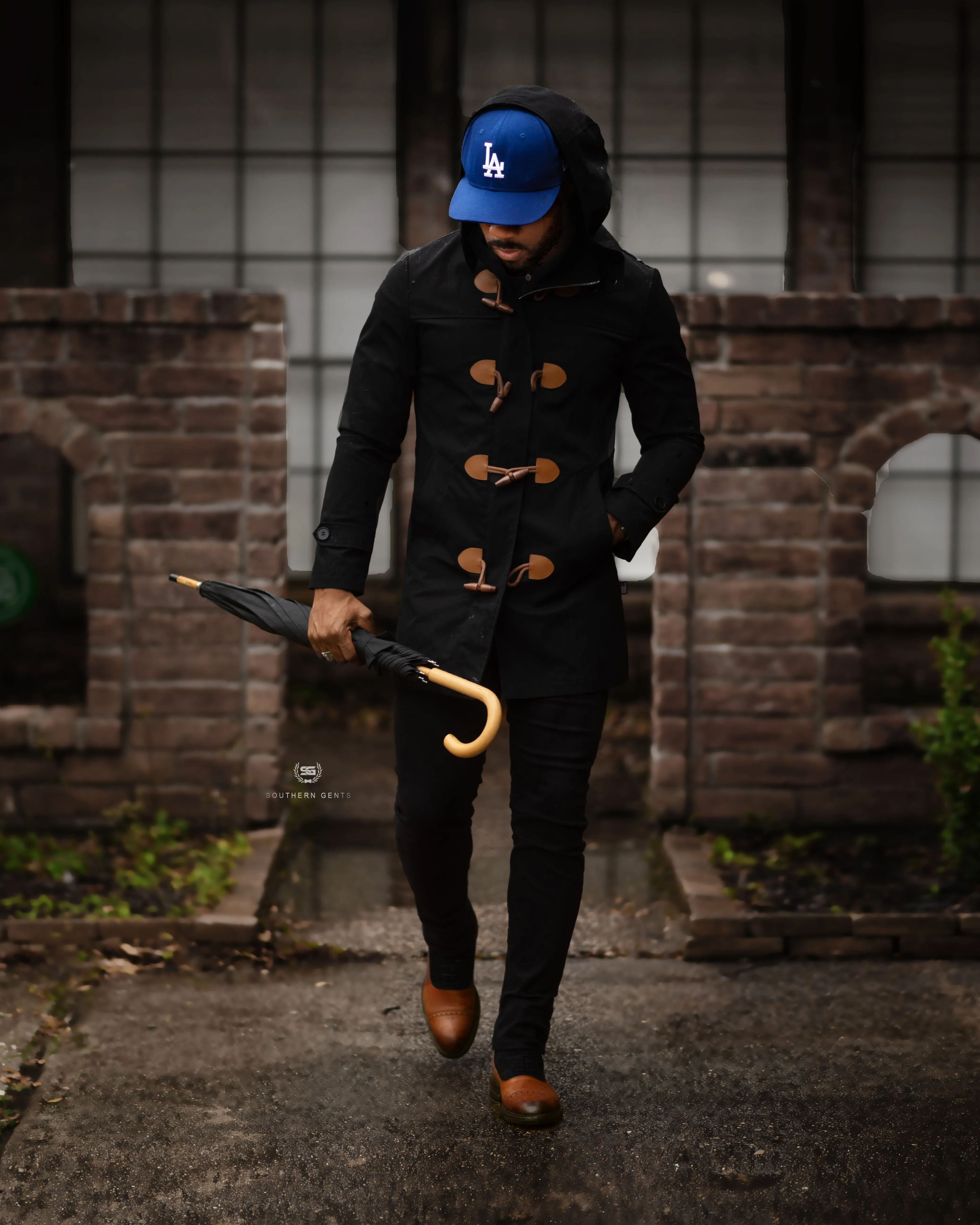 Southern Gents Toggle Raincoat - Black sold by Southern Gents product image thumbnail 2