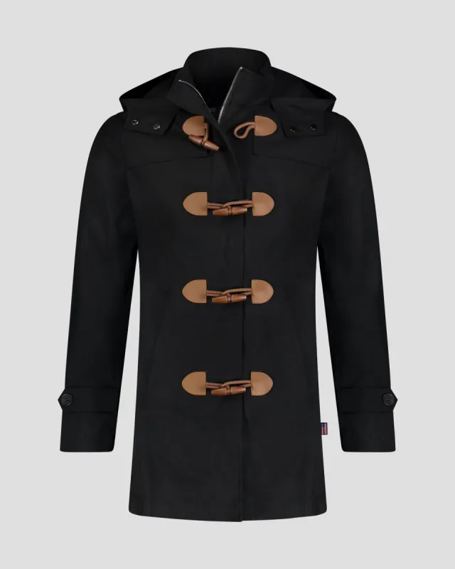 SG Toggle Raincoat - Black sold by Southern Gents