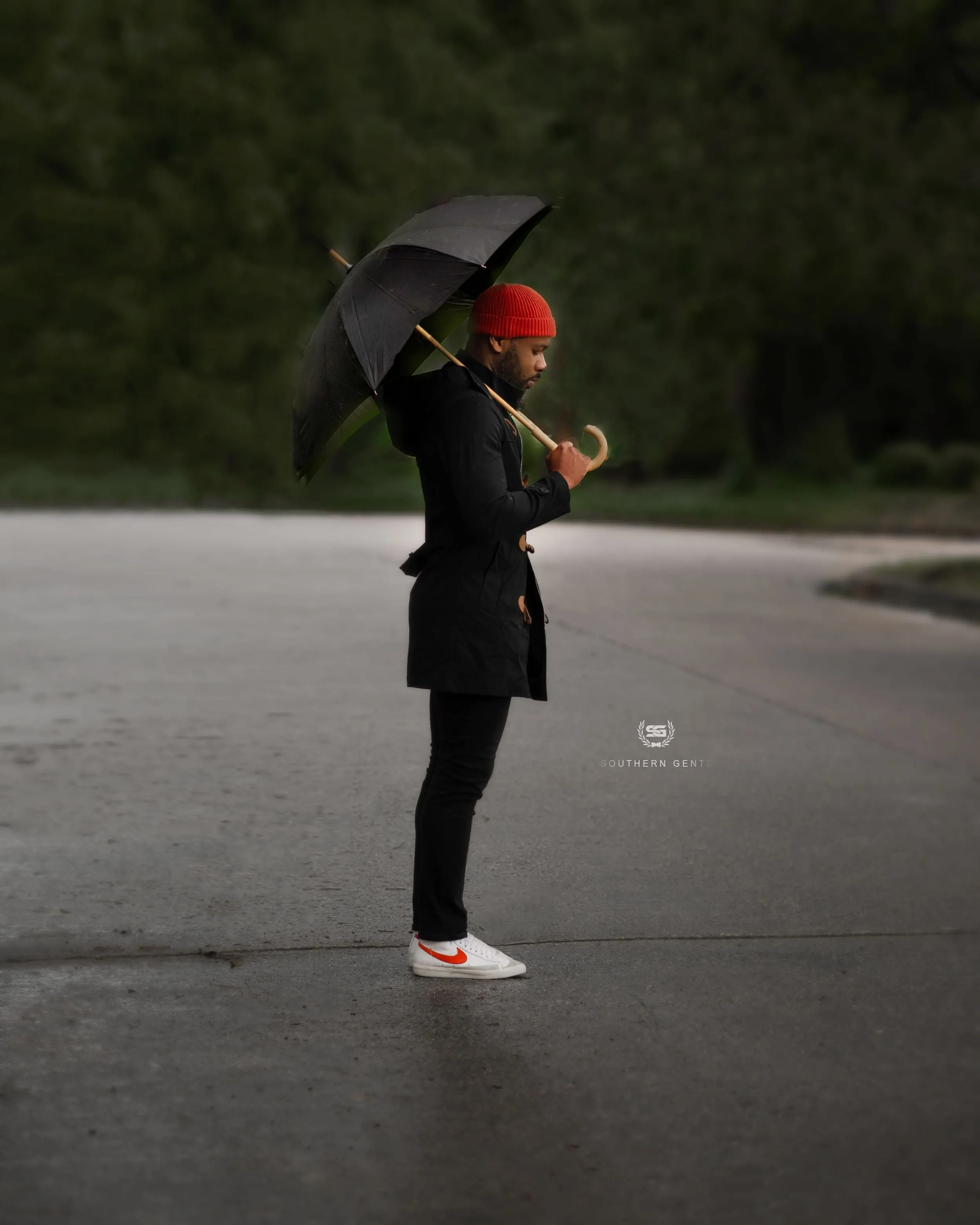 Southern Gents Toggle Raincoat - Black sold by Southern Gents product image thumbnail 3