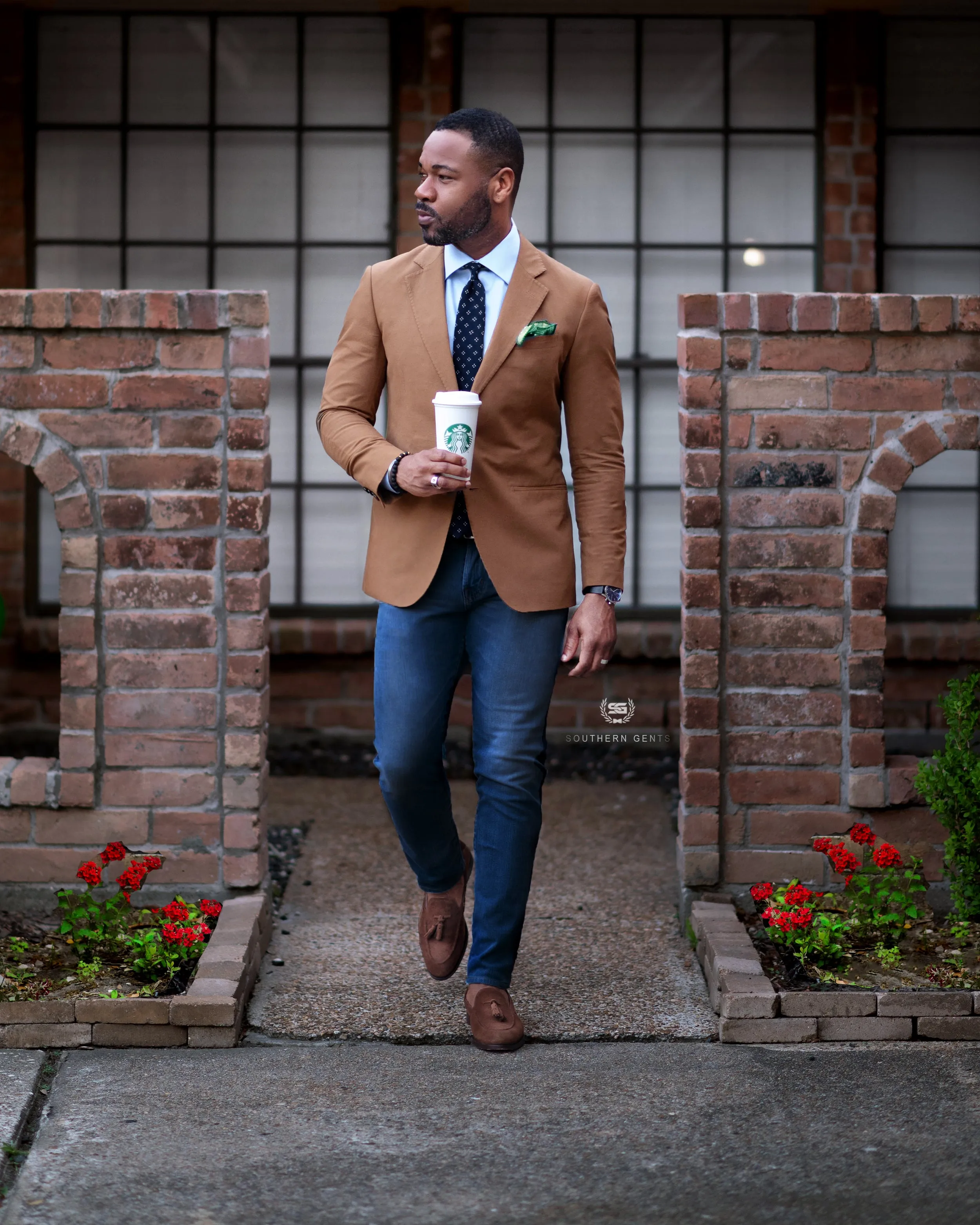 SG Single Breasted Blazer – Tobacco sold by Southern Gents product image thumbnail 2