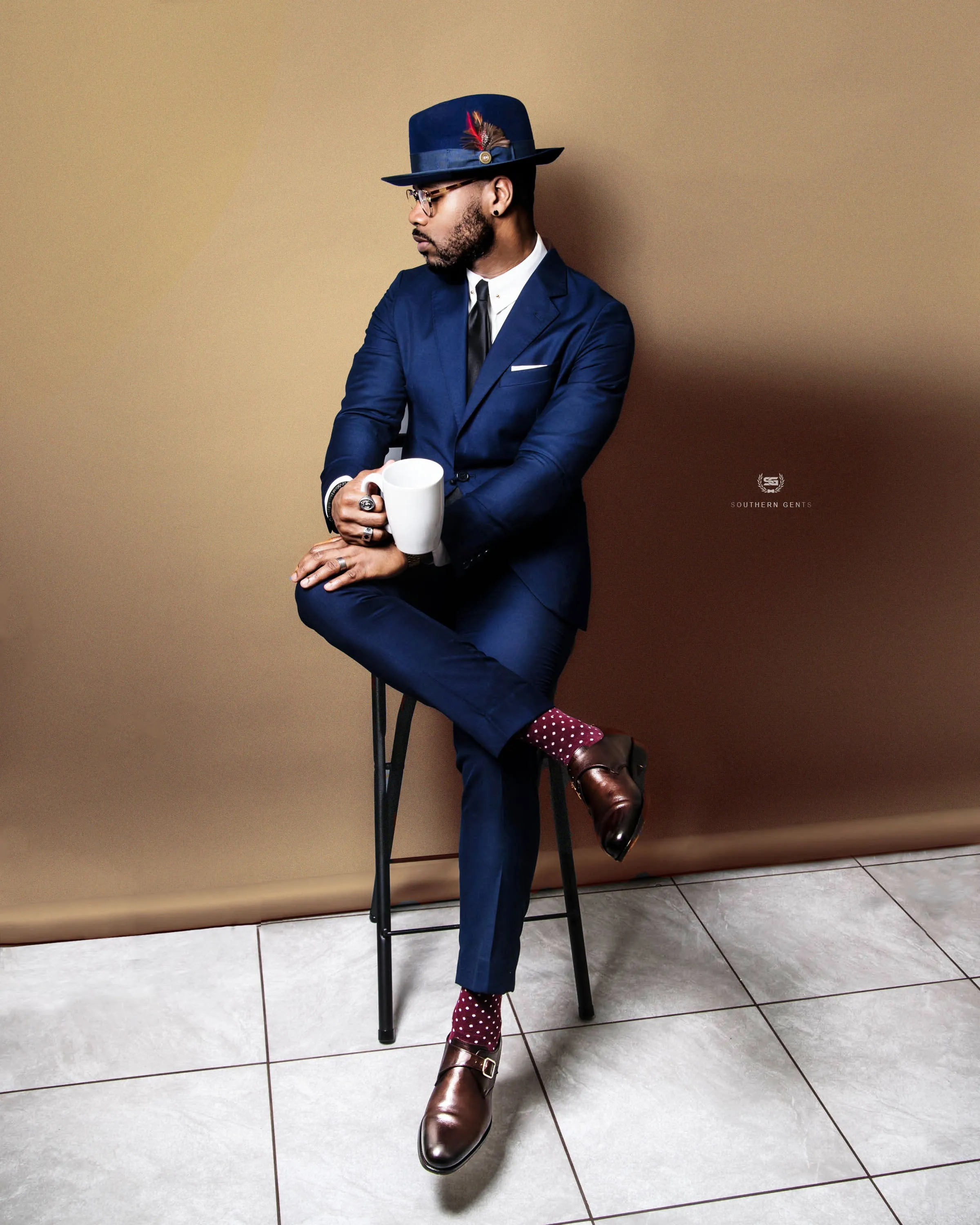 SG Single Breasted Blazer – Navy sold by Southern Gents product image thumbnail 3