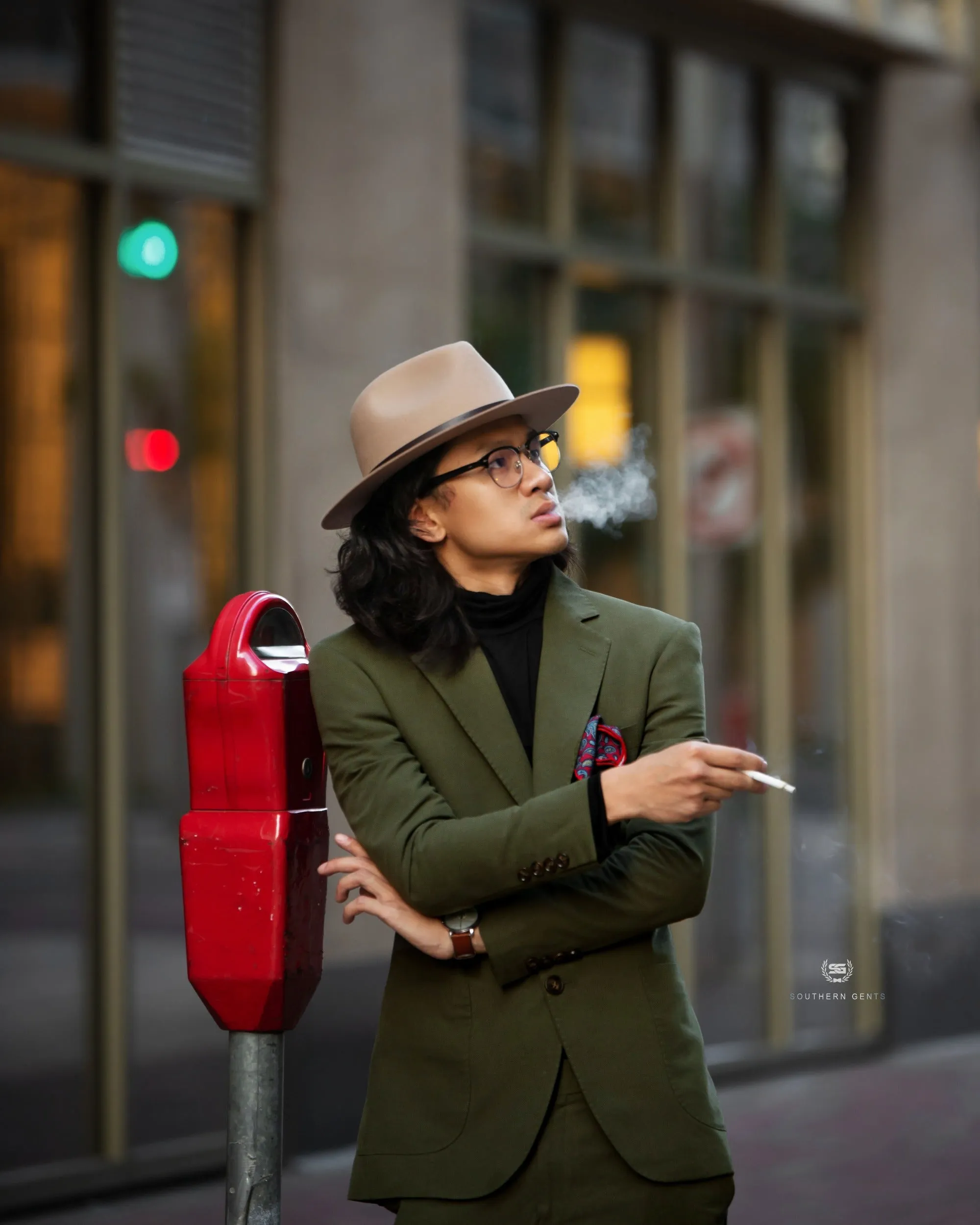 SG Single Breasted Blazer – Olive sold by Southern Gents product image thumbnail 3