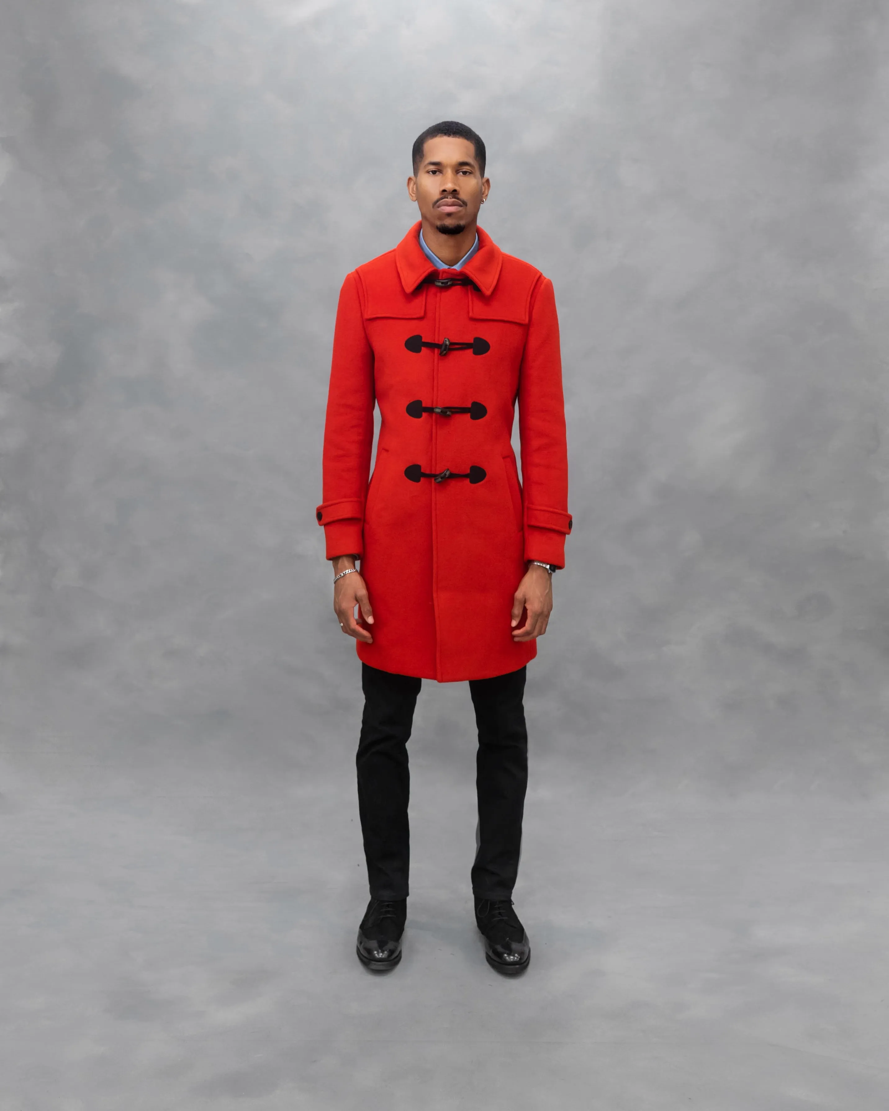 Southern Gents Duffle Coat – Blood Orange sold by Southern Gents product image thumbnail 3