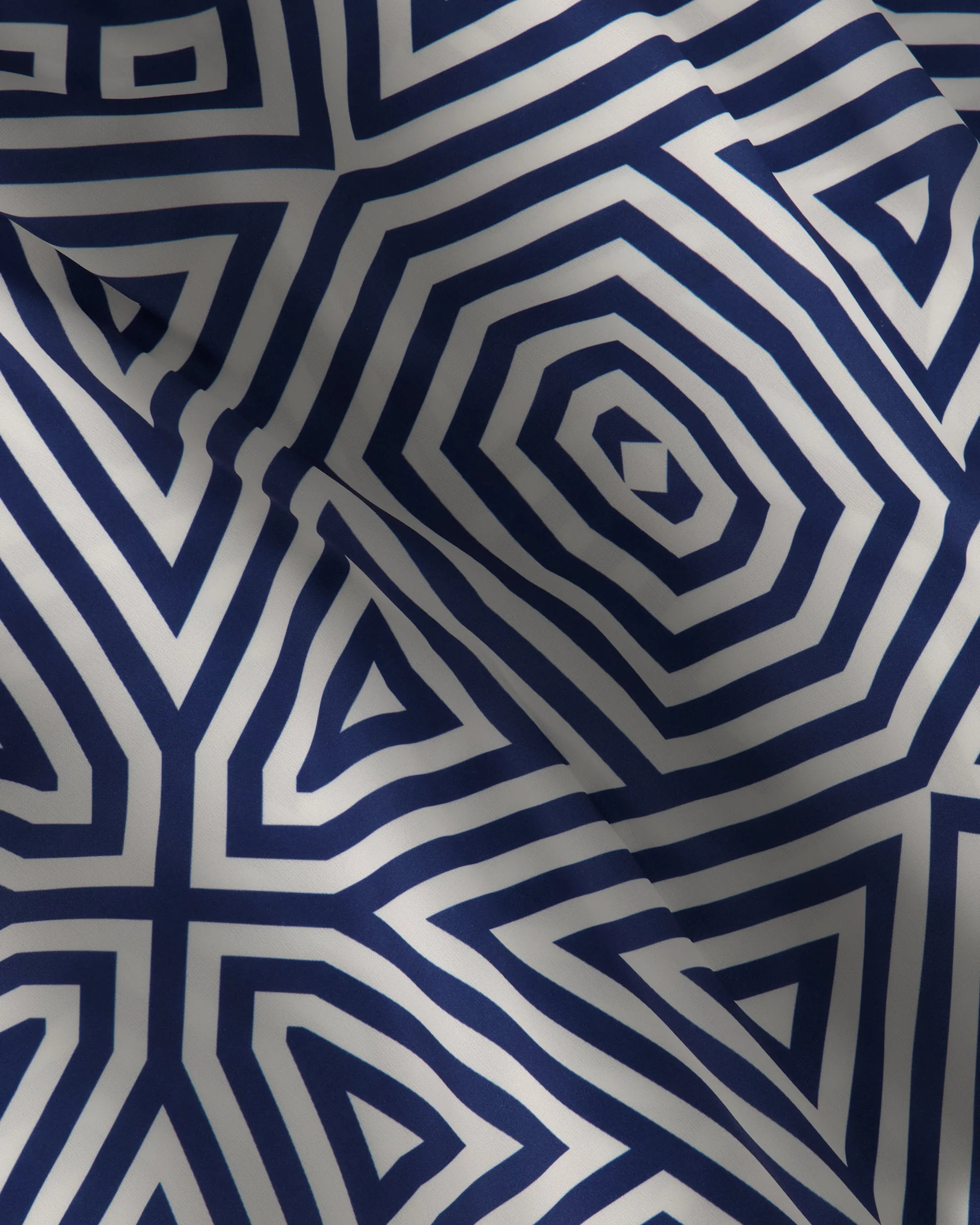 SG Camp Collar Shirt - Geometric Stars - Navy sold by Southern Gents product image thumbnail 4