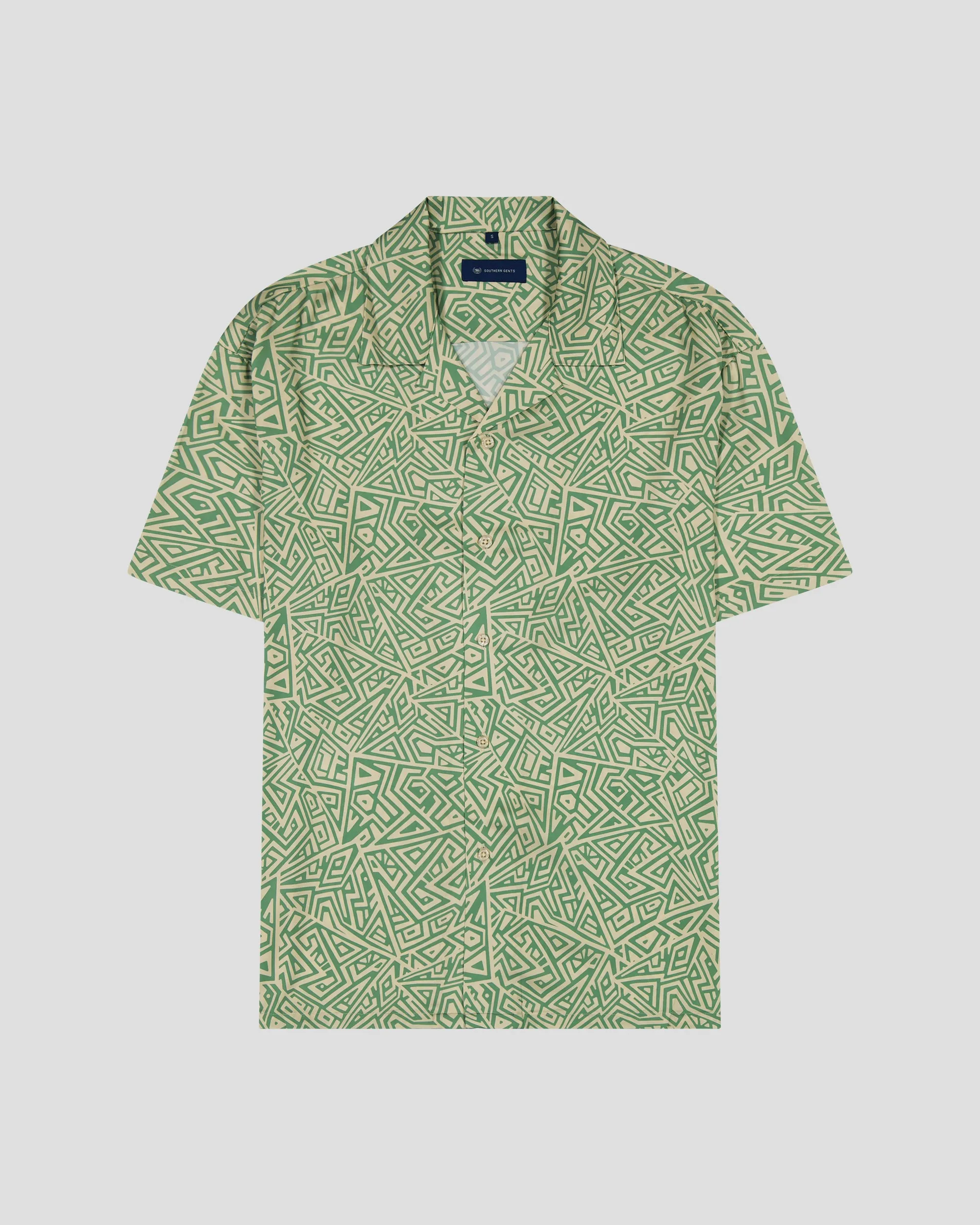 SG Camp Collar Shirt - Geometric Jungle sold by Southern Gents