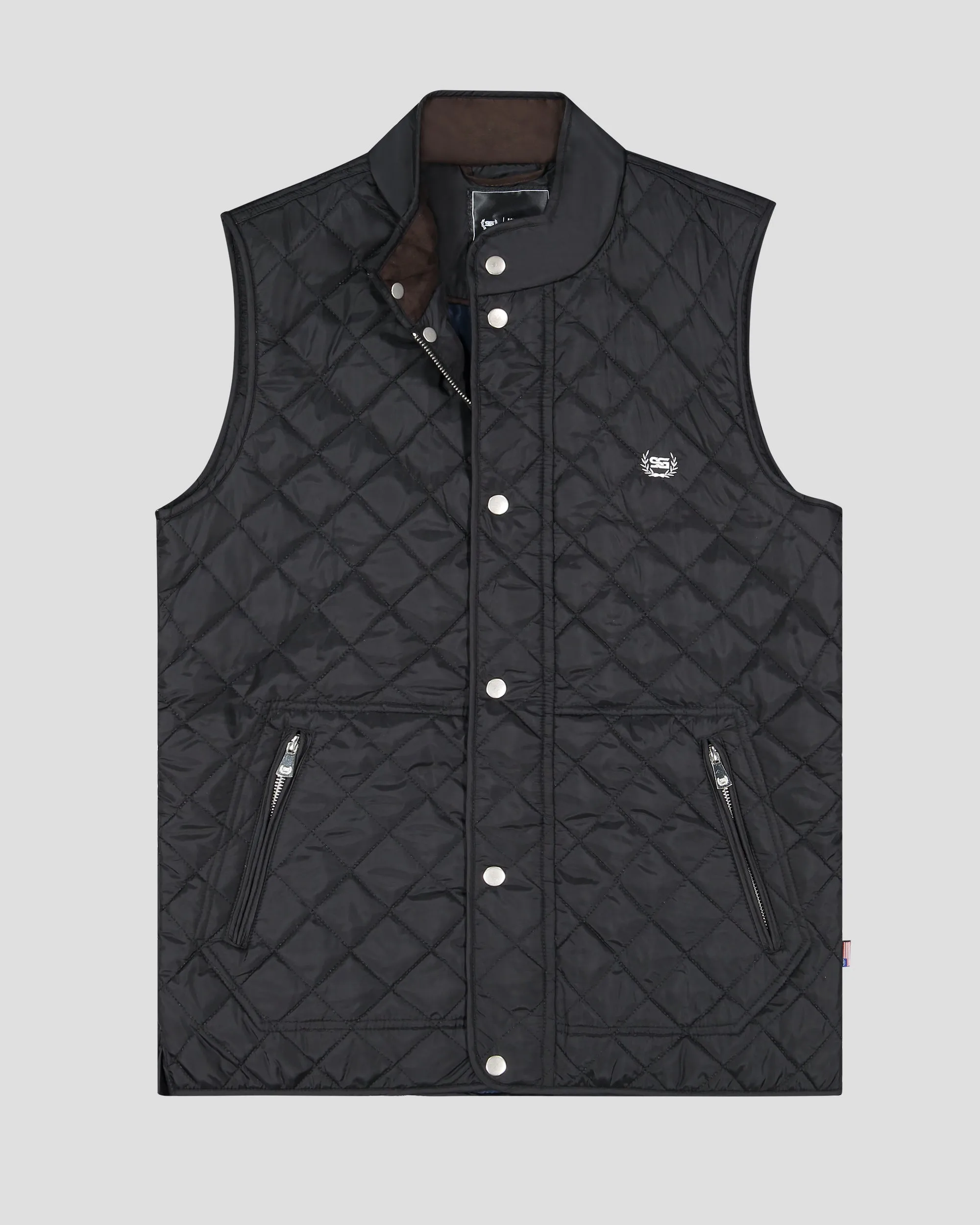 SG Quilted Vest - Black sold by Southern Gents