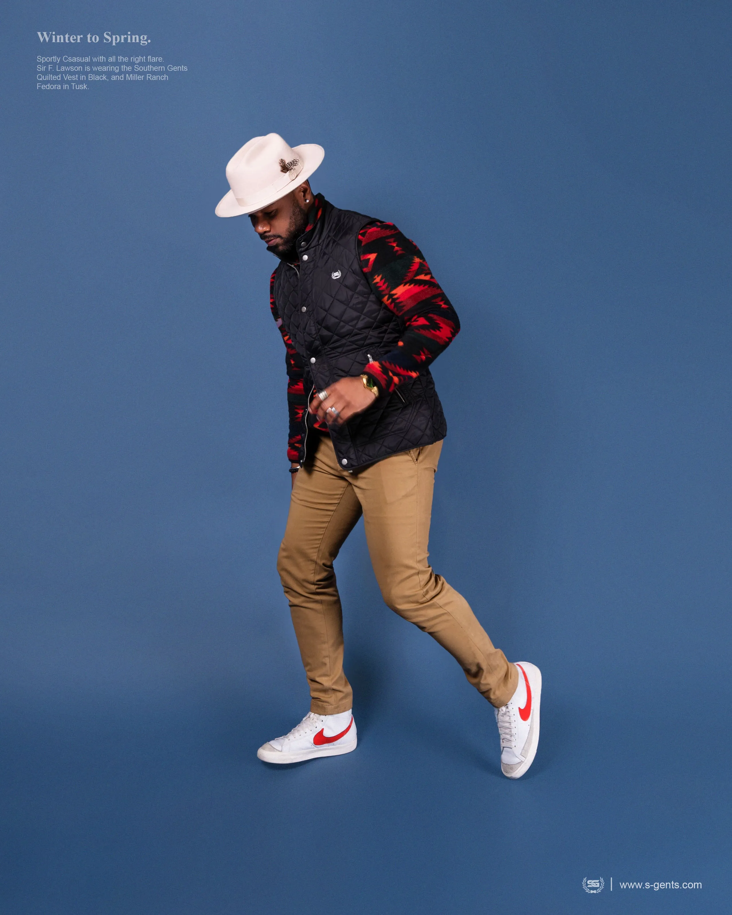 SG Quilted Vest - Black sold by Southern Gents product image thumbnail 3